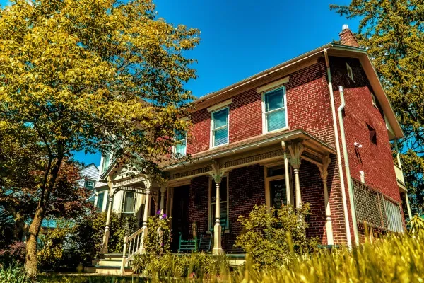 Side view of the Welty House