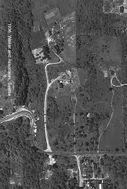 Aerial View of Comet Lodge Cemetery, 1936