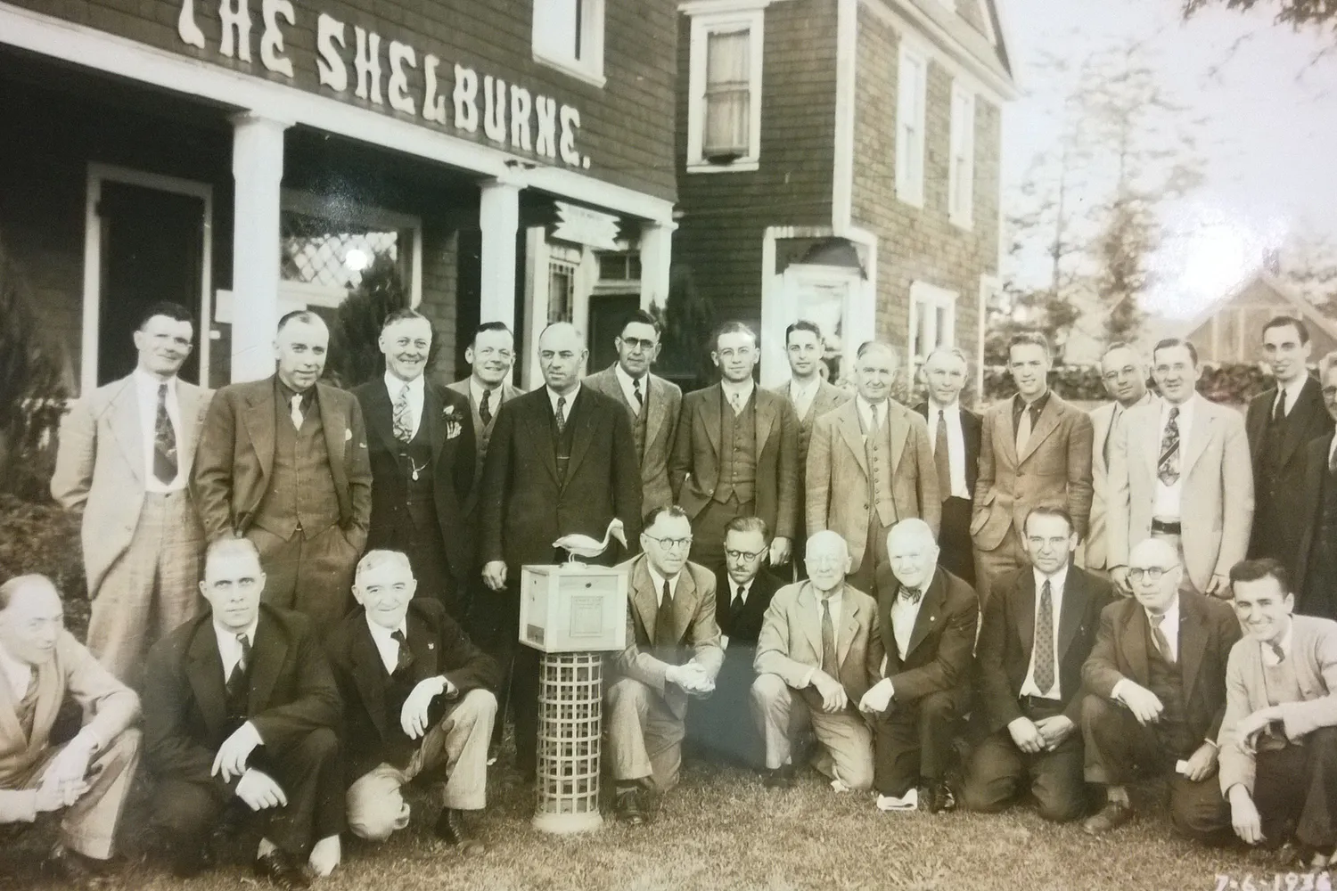 Outside the Shelburne Hotel, circa 1936