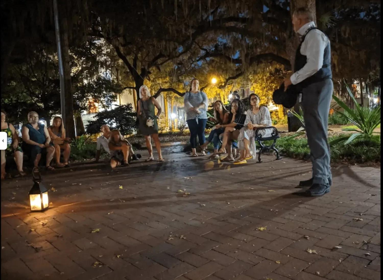 Savannah Terrors ghost tour in progress