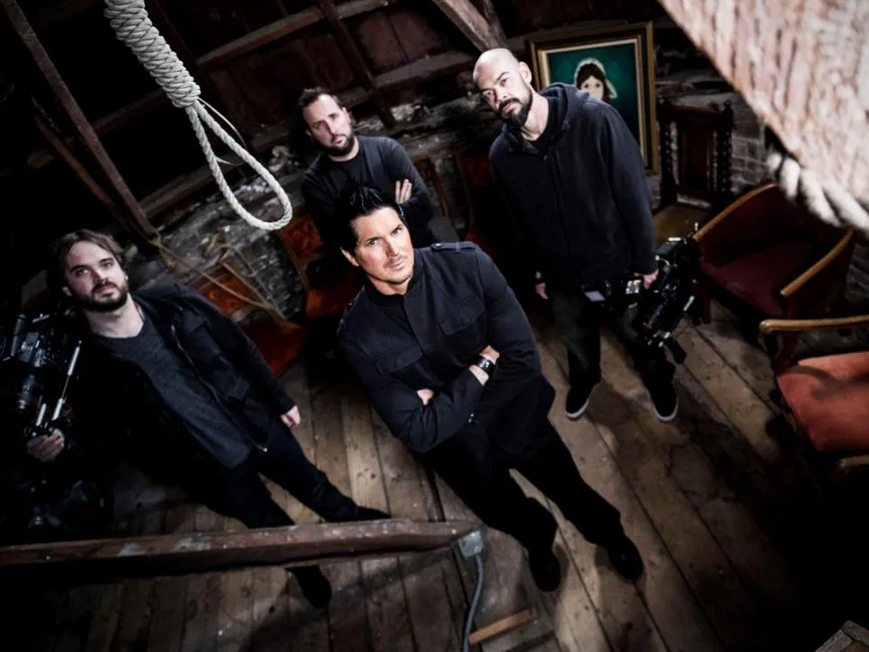 Ghost Adventures crew in the attic of Manresa Castle