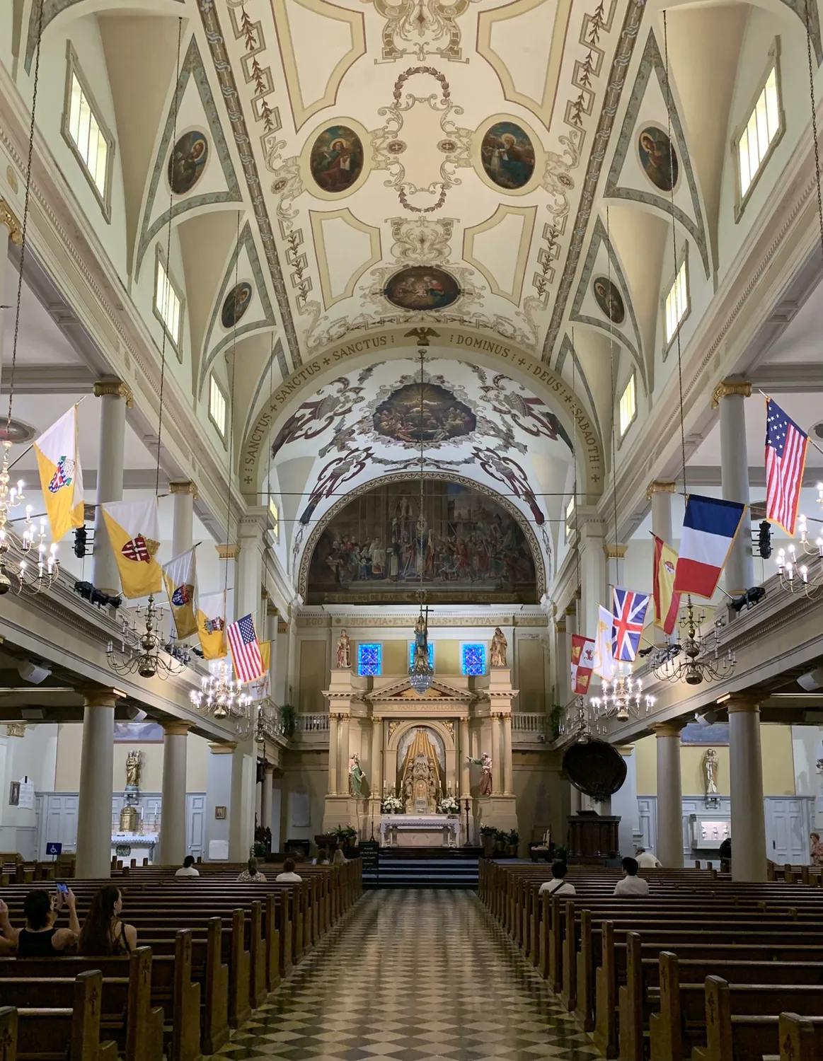 Inside the St. Louis Cathedral