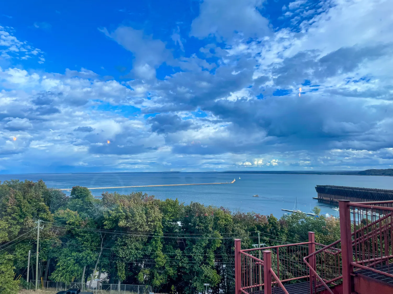 view from the Crow's Nest bar at the Landmark Inn