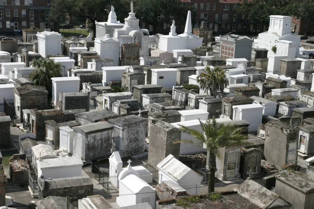 Overhead view of St. Louis Cemetery No. 1