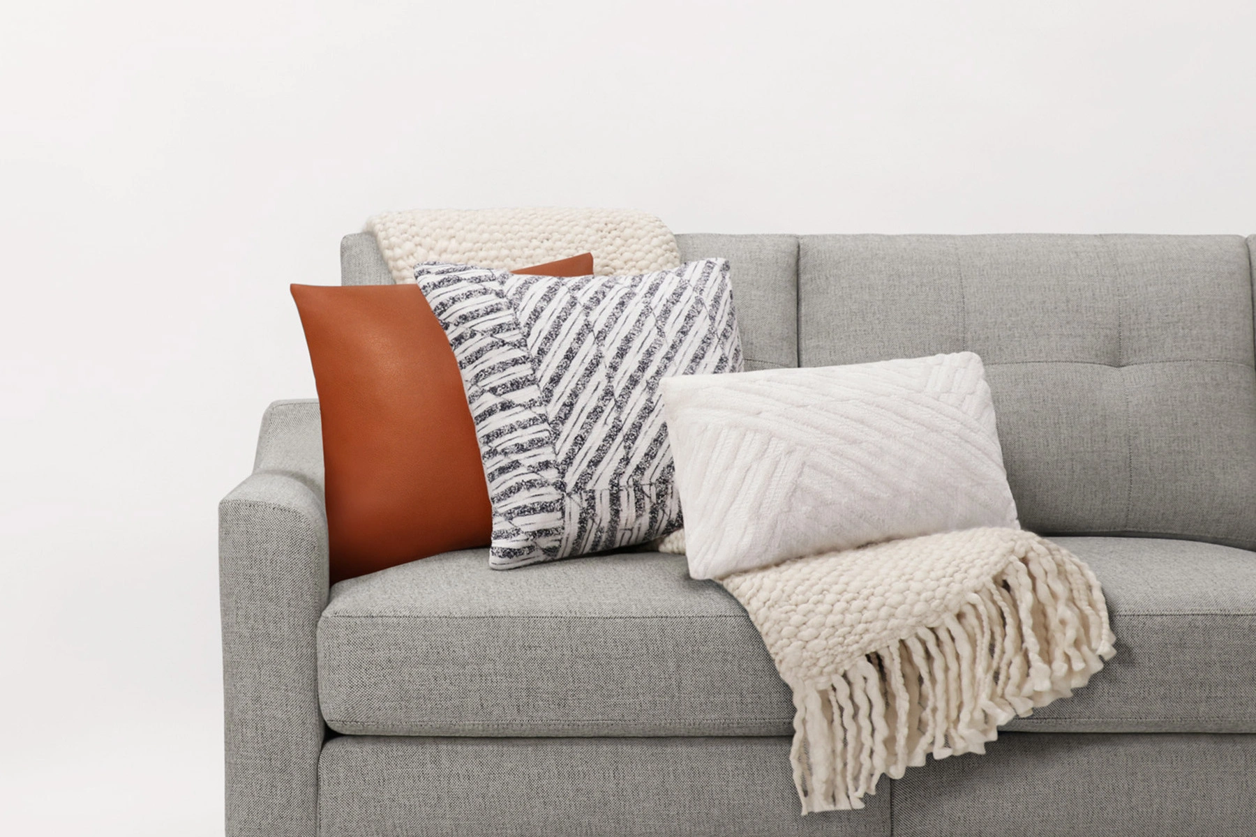 Throw pillow discount and blanket set