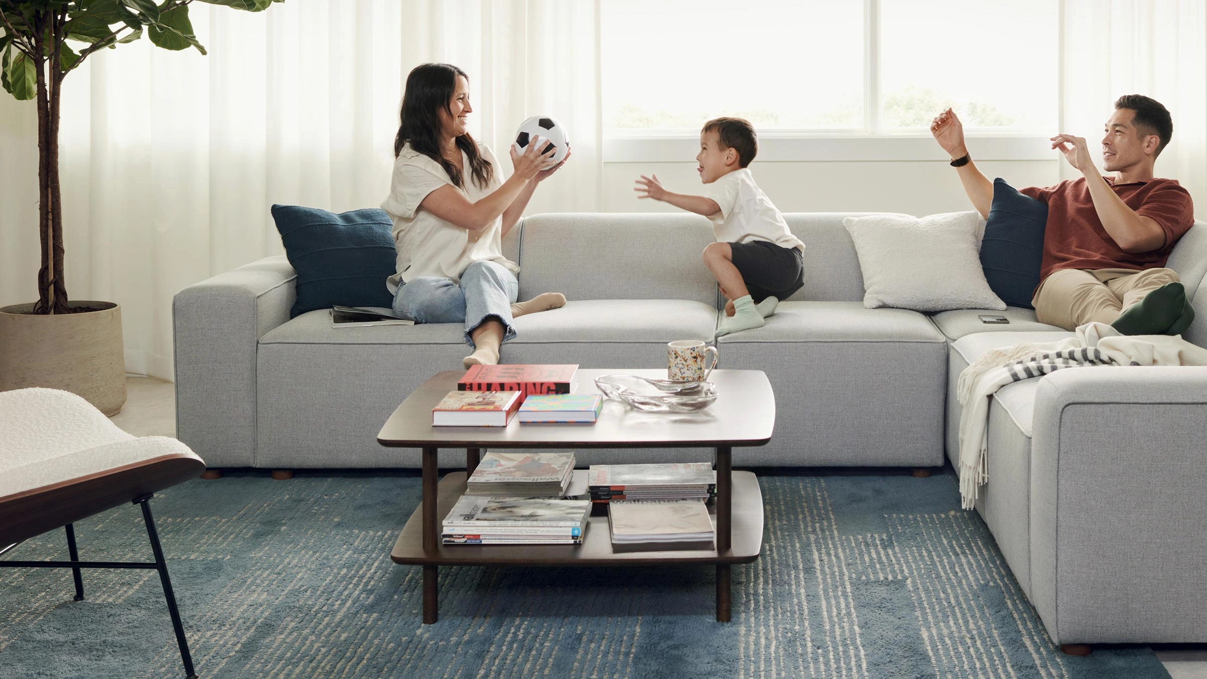 Burrow serif store coffee table