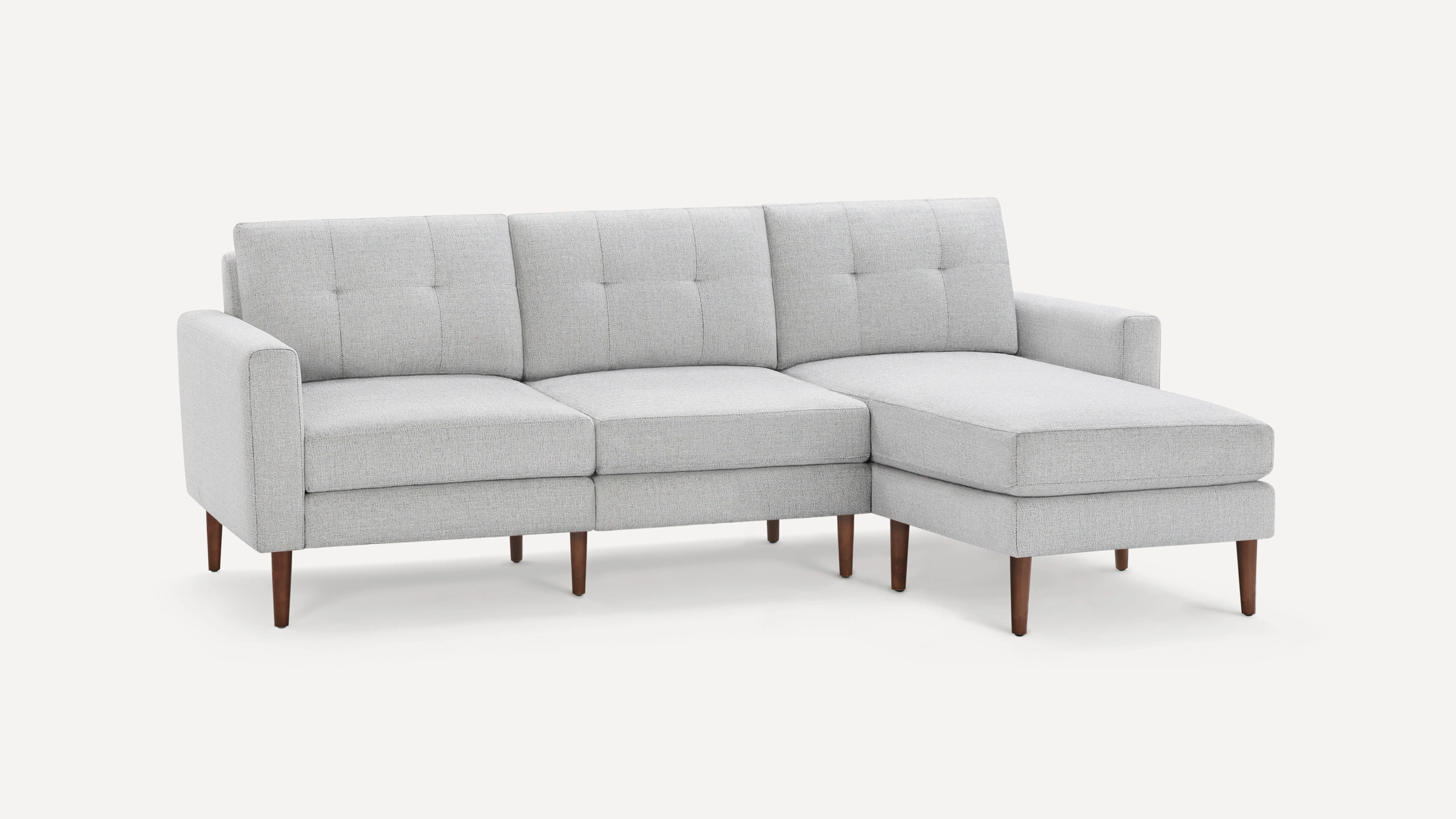 White chaise online sofa