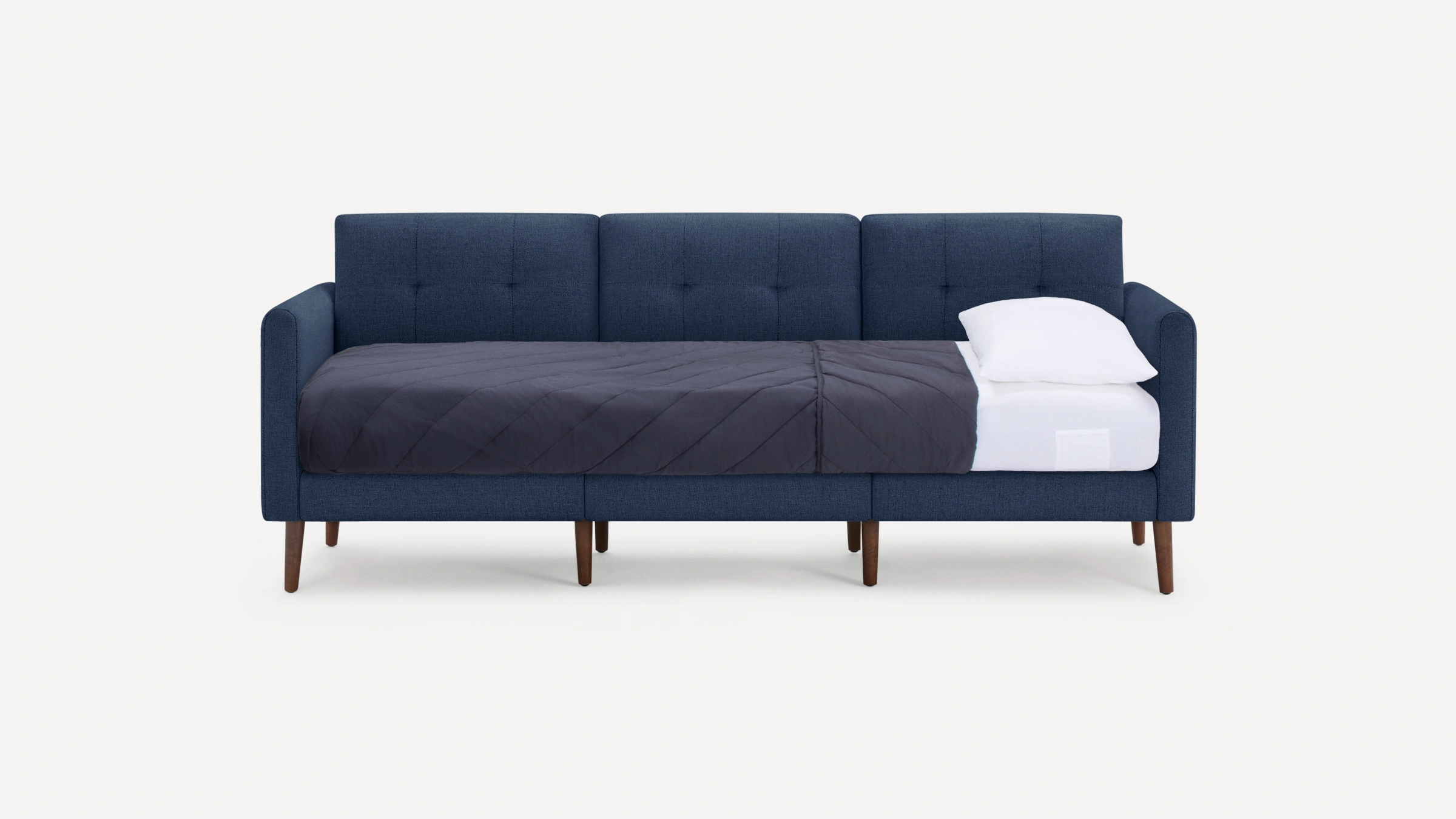 Burrow Nomad Lumbar Pillow in Navy Blue