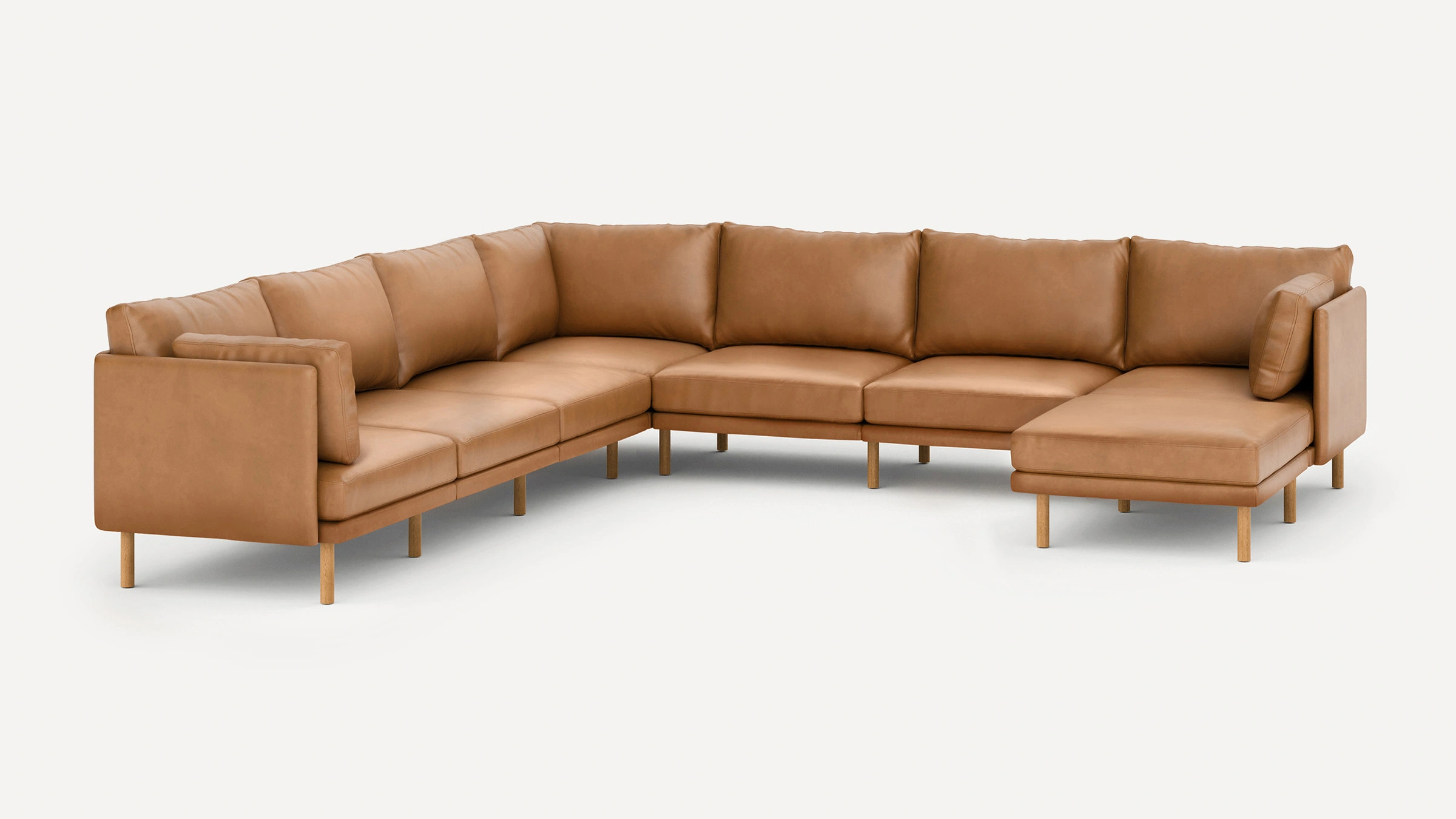 Sectional couch best sale with lounger