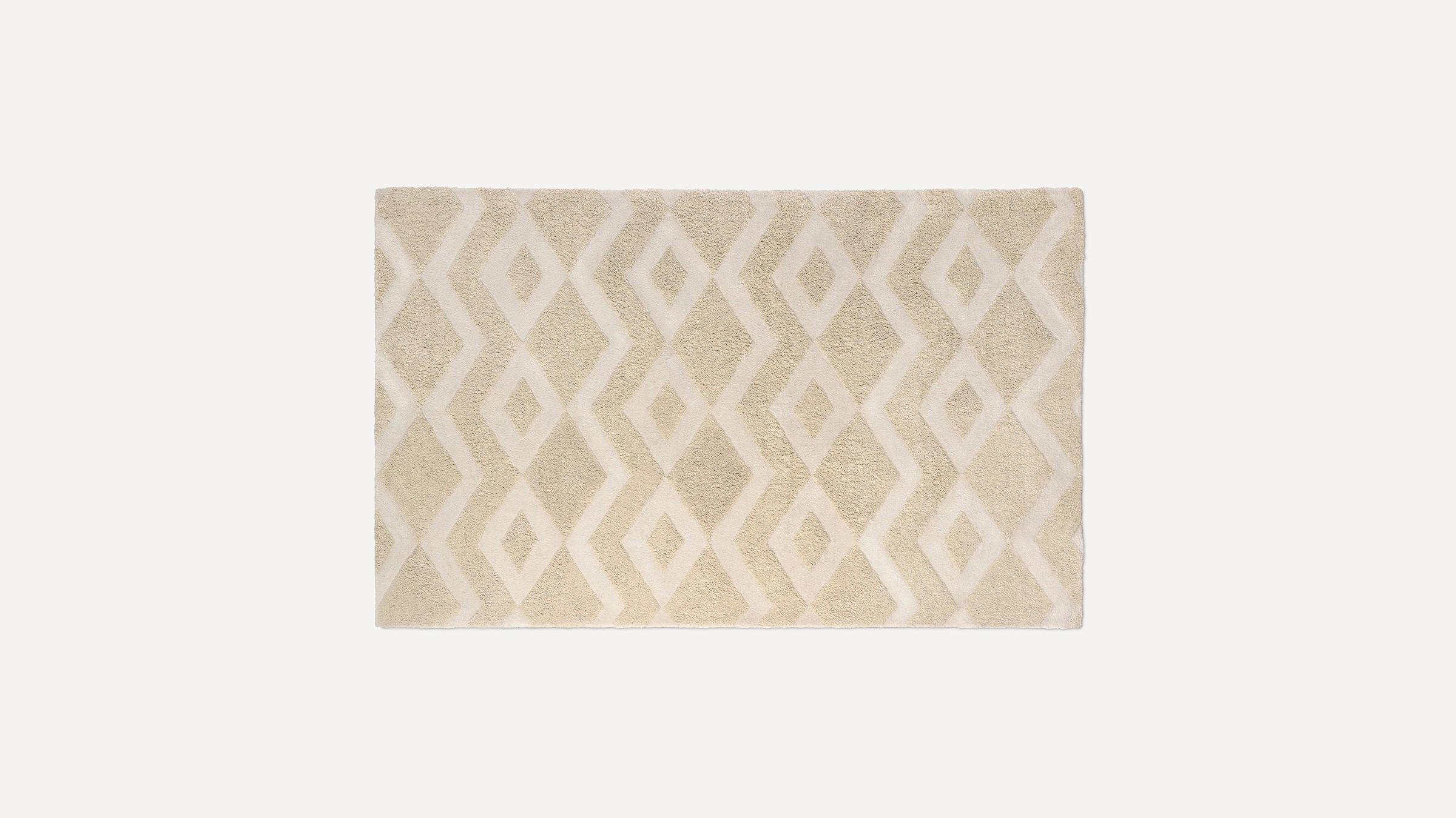 Burrow Diamonds Are Forever Rug in Beige