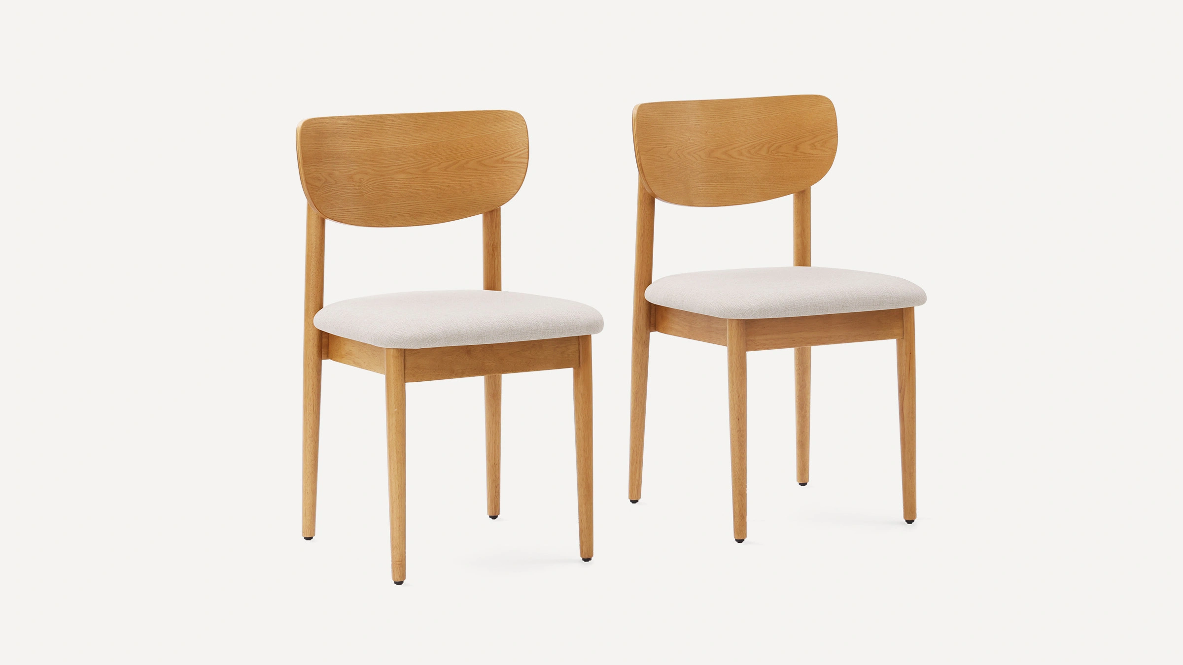 Contemporary oak dining online chairs