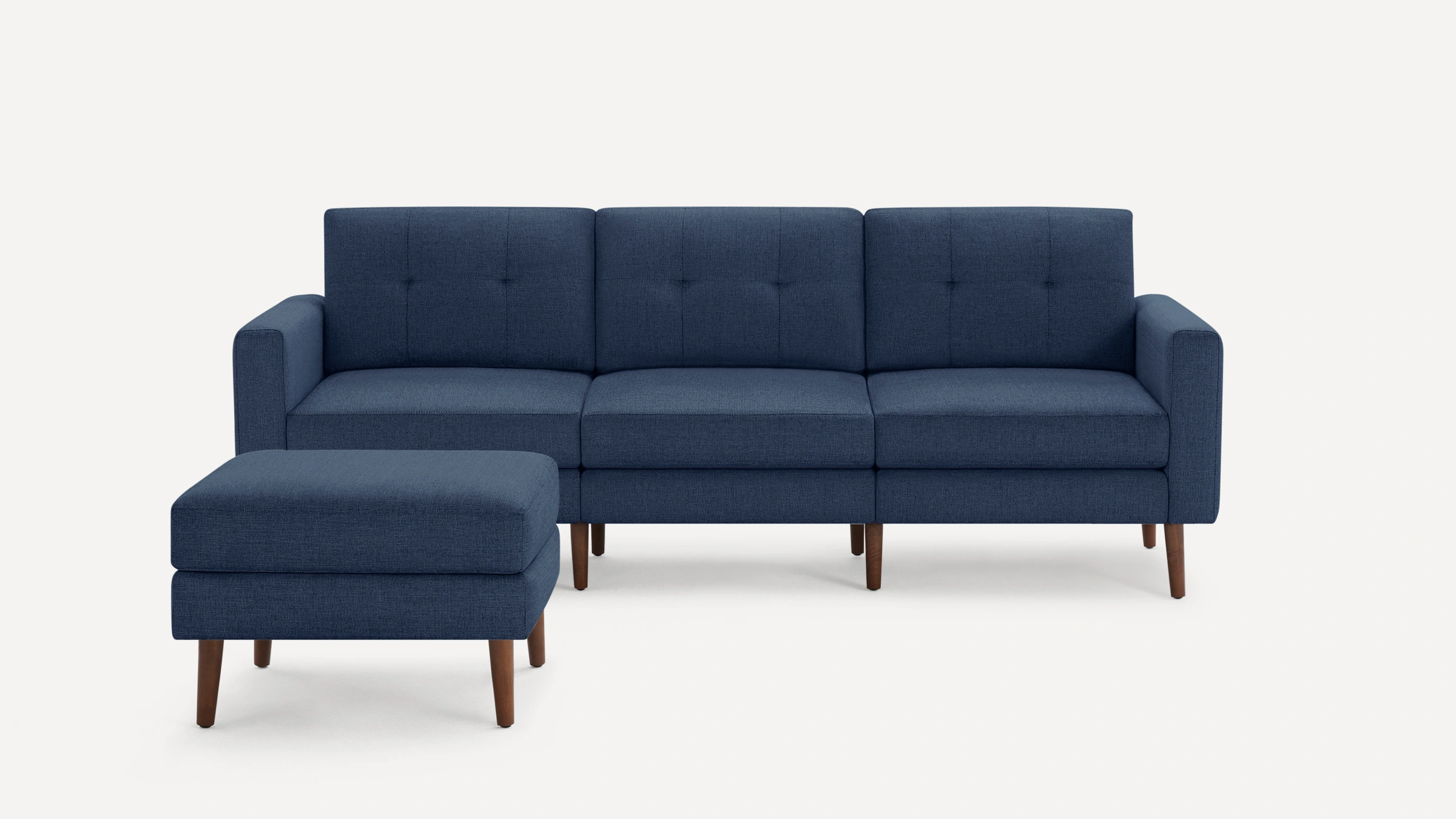 Modern couch online with ottoman