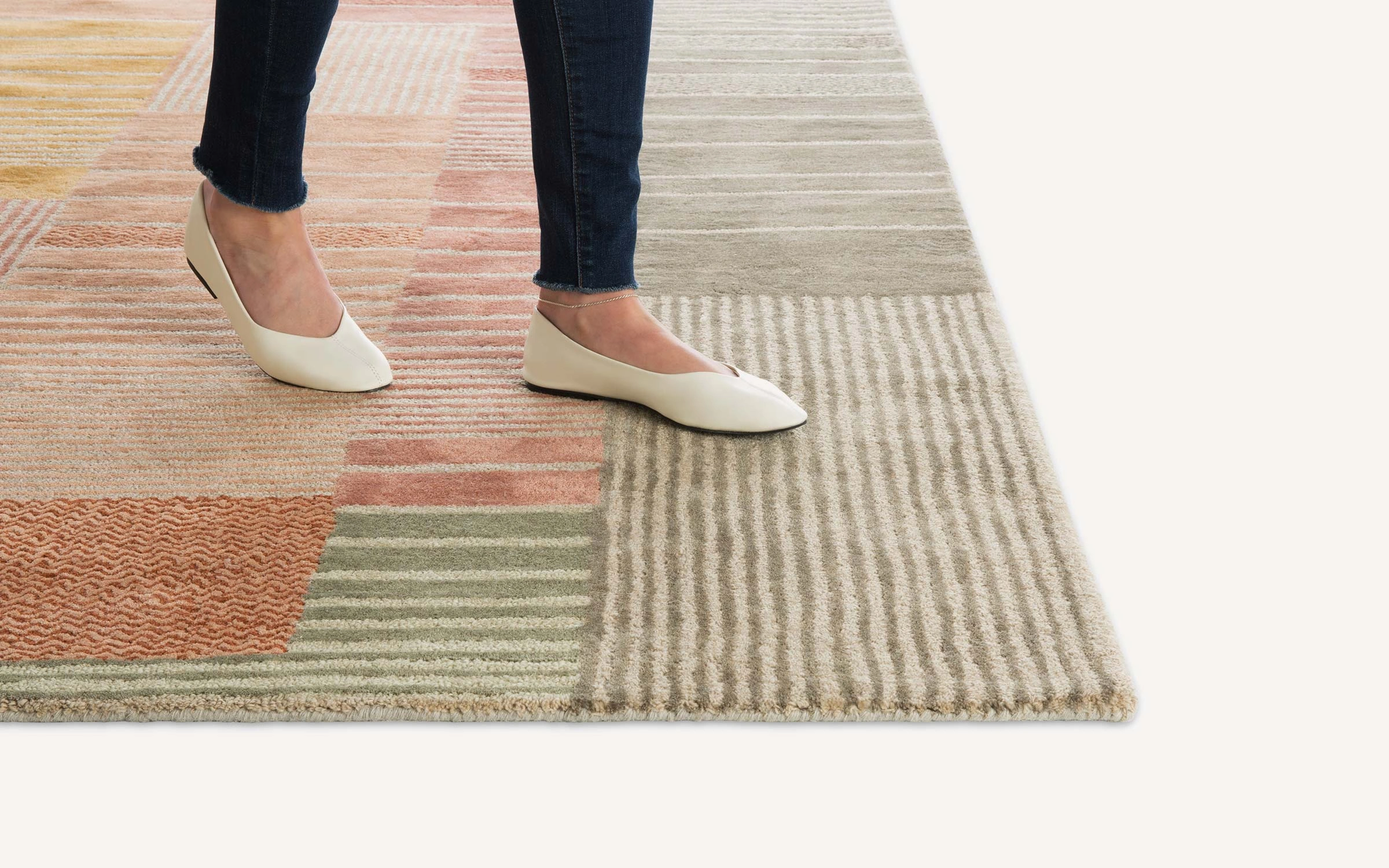 Scattered Stitch Wool Runner / Rug