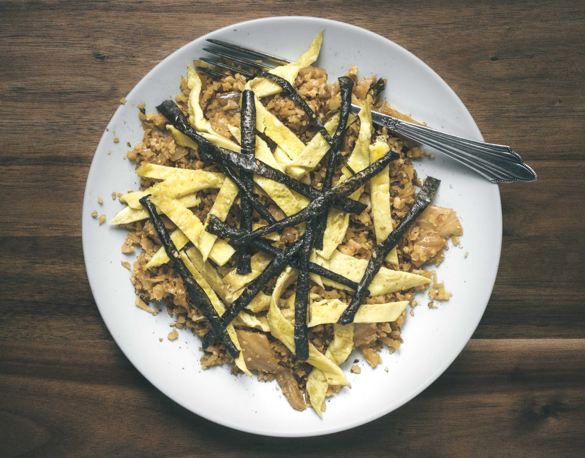 Kimchi cauliflower rice recipe by Tacohuaco