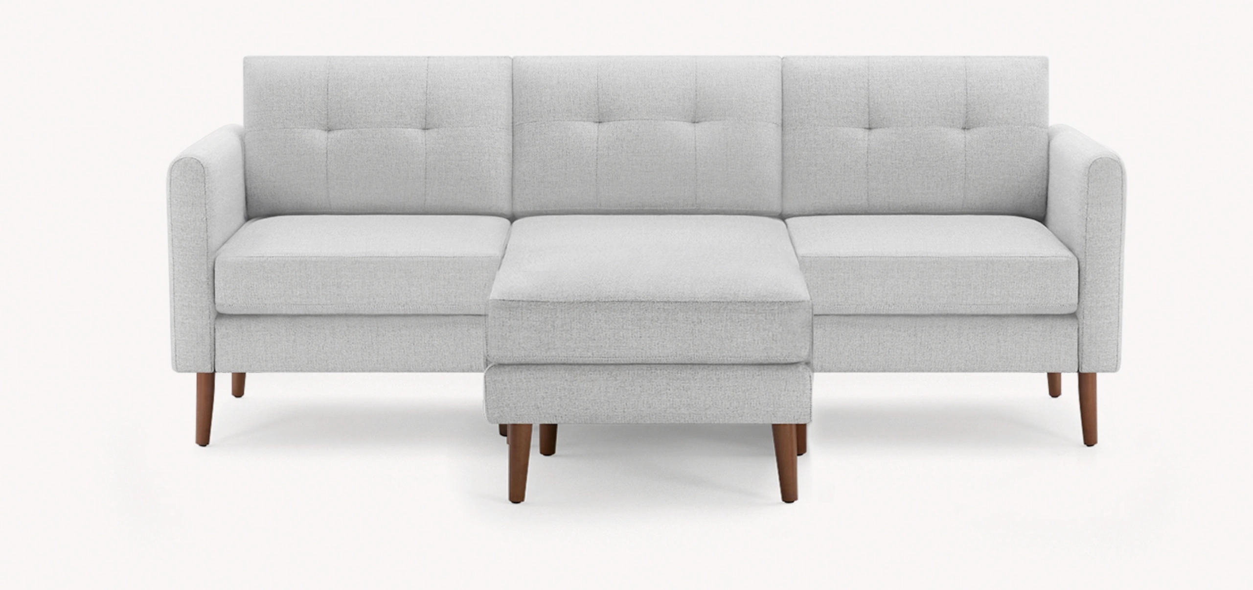 The Nomad Leather Club Chair with Chaise Customizable Modular