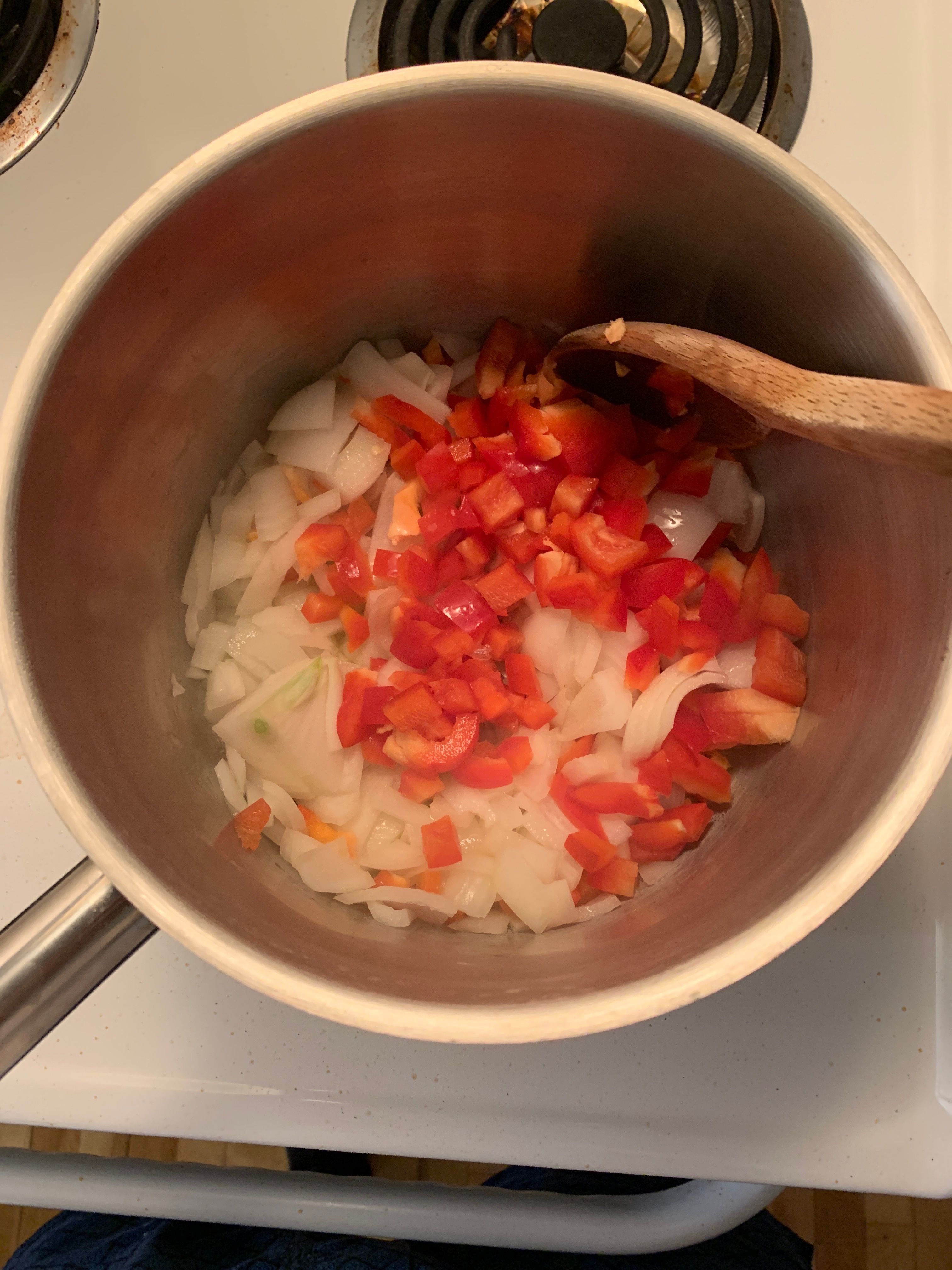 Step 1 for the Kabak Yemegi recipe