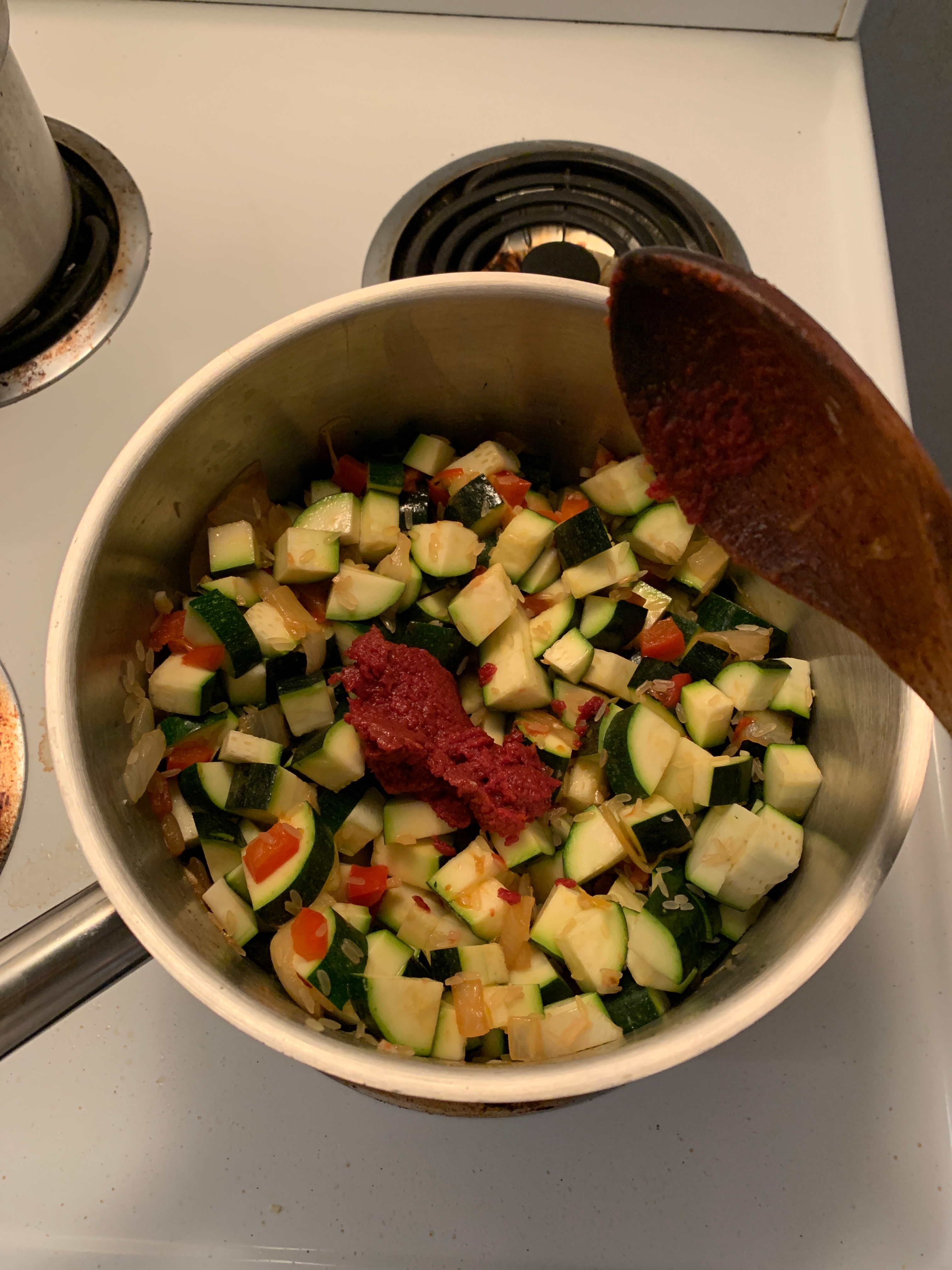 Step 6 for the Kabak Yemegi recipe