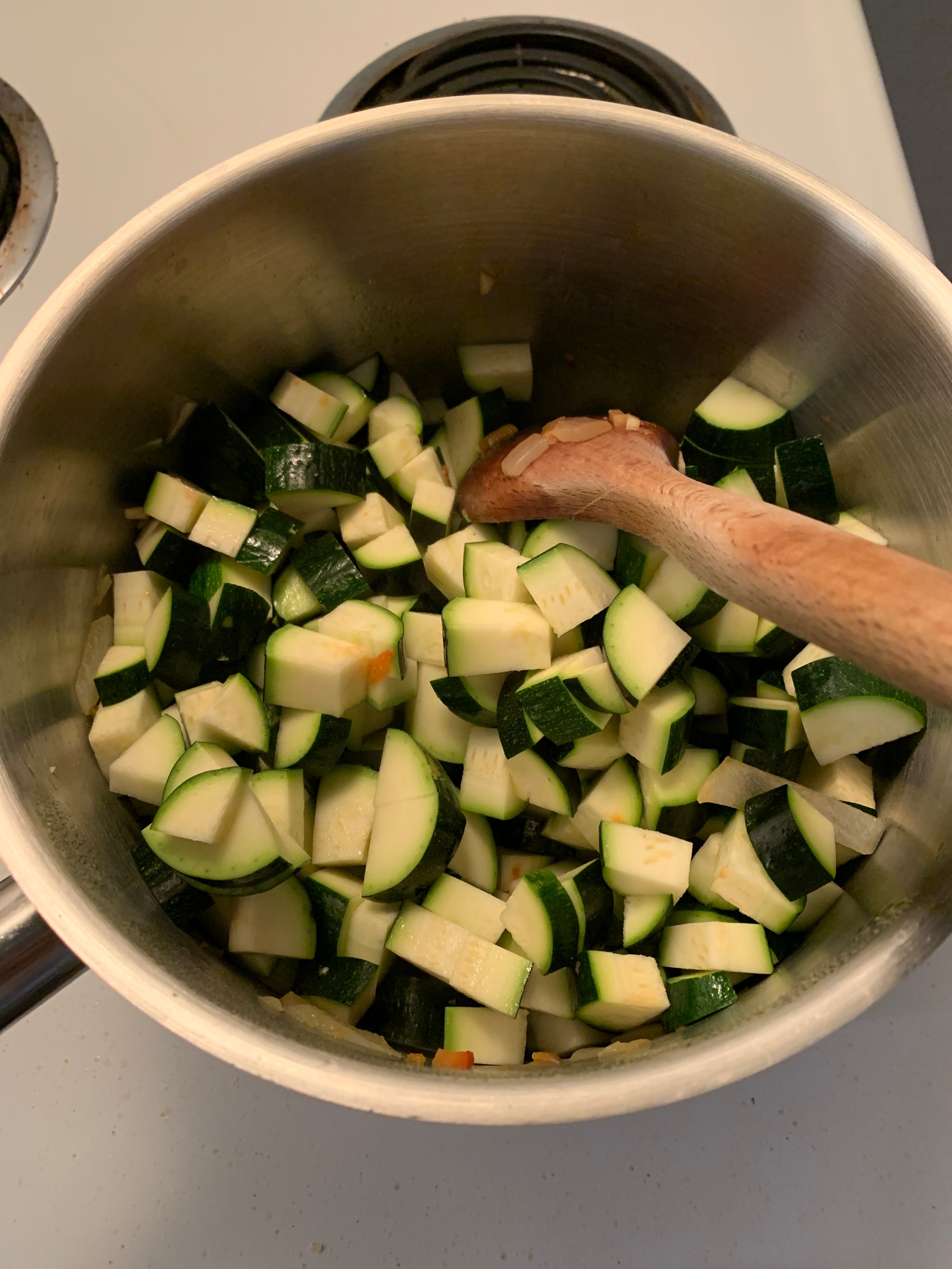 Step 4 for the Kabak Yemegi recipe