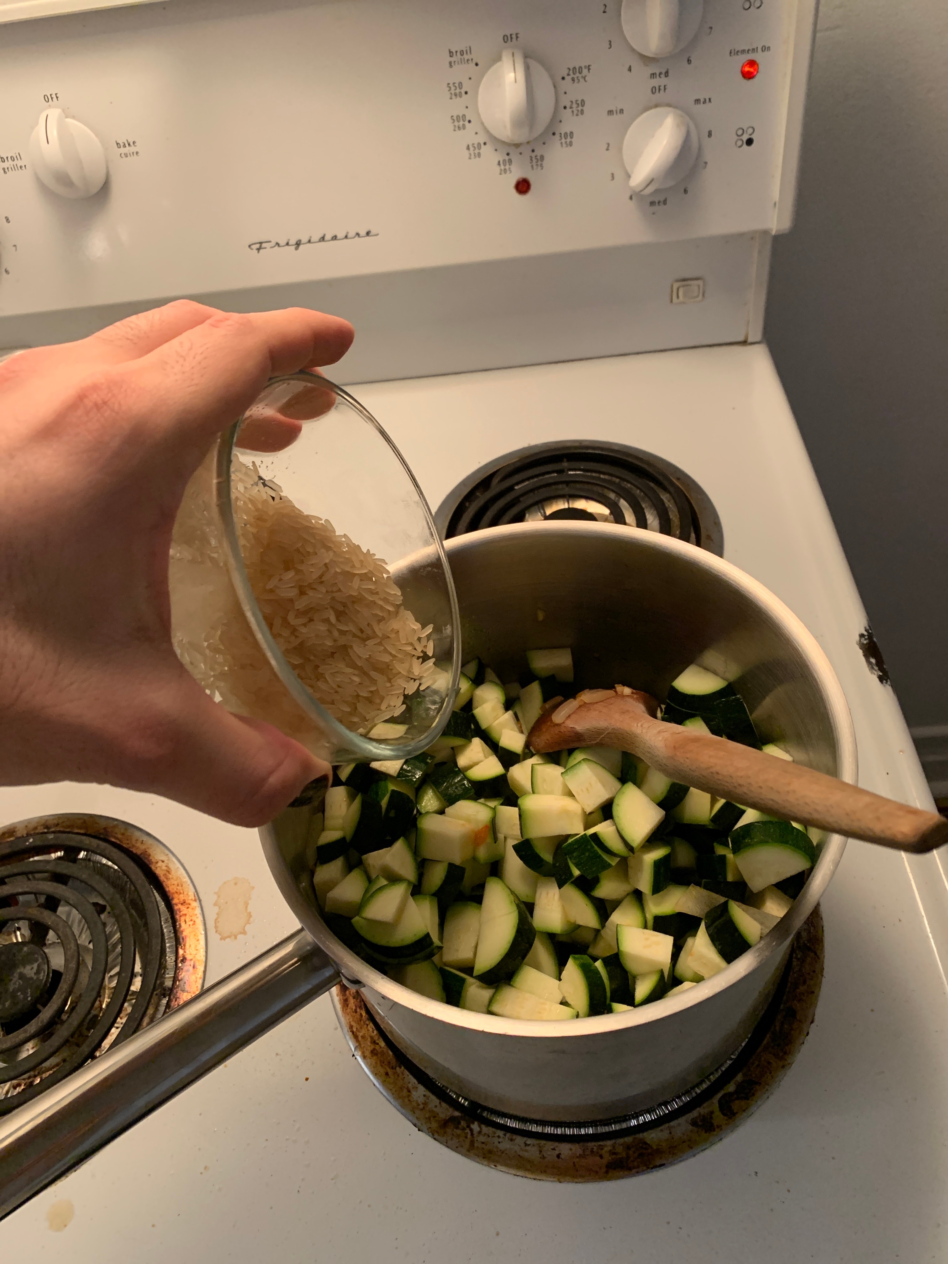Step 5 for the Kabak Yemegi recipe