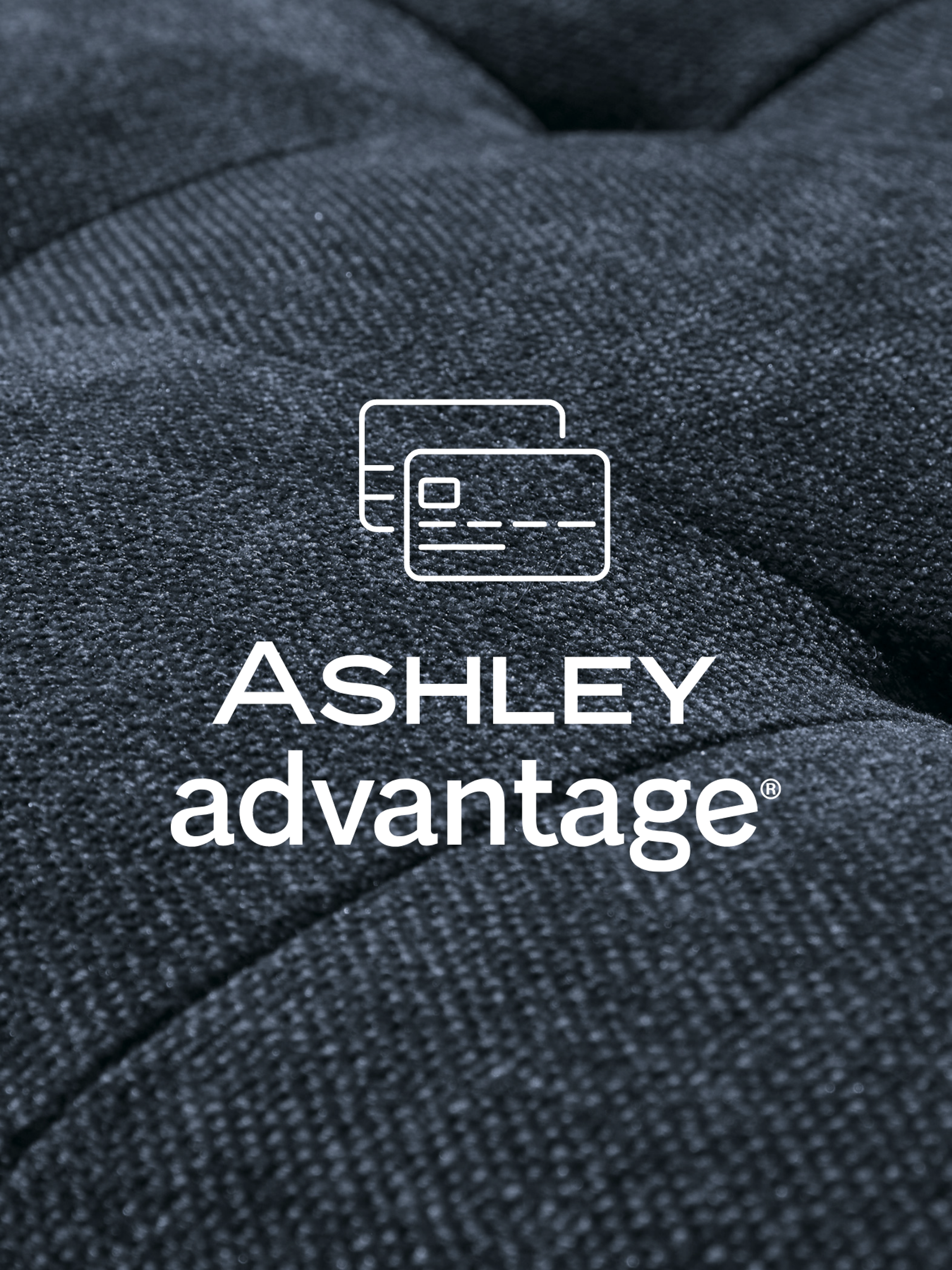 Couch Fabric with Ashley Advantage on it