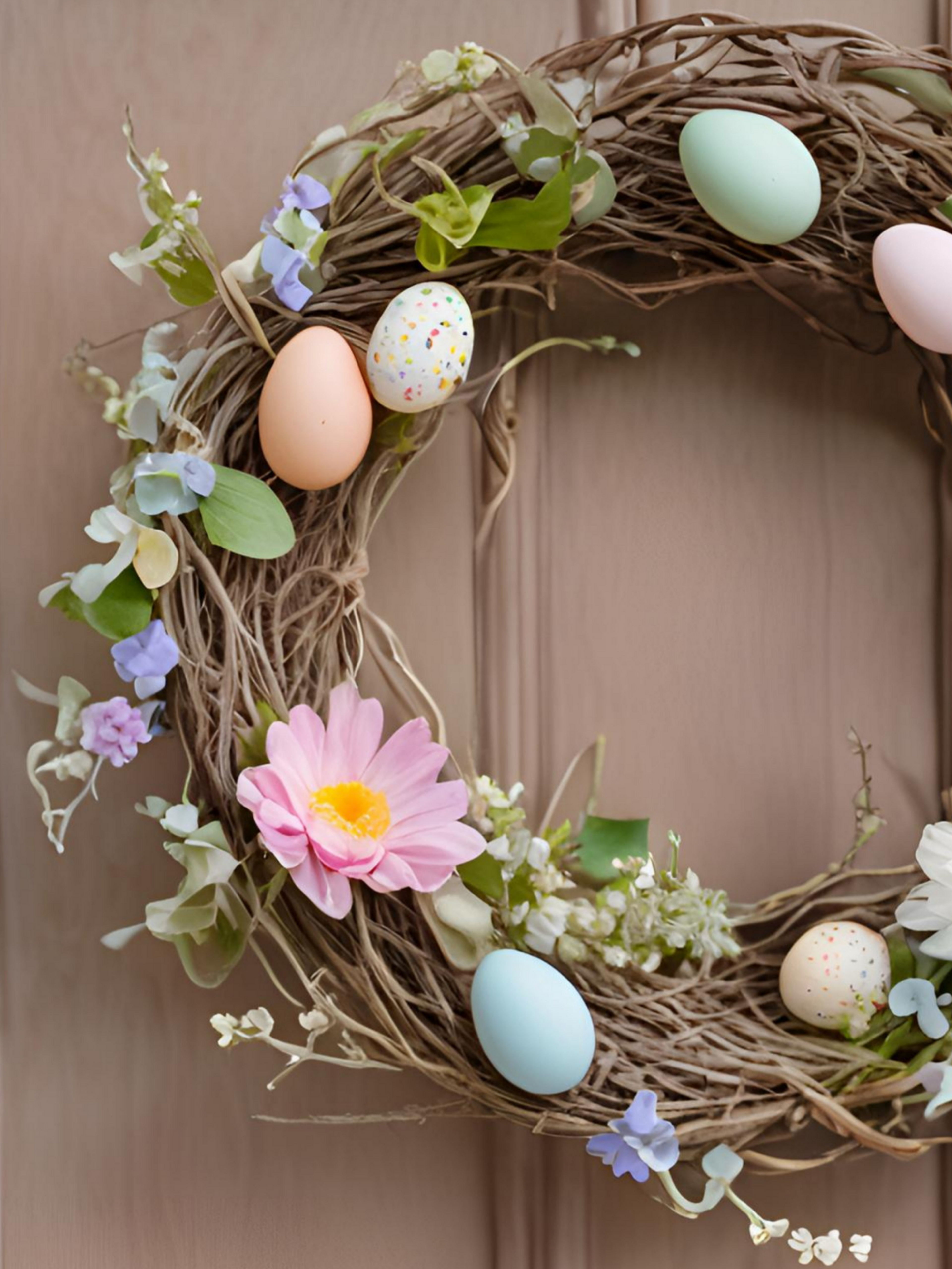 easter egg wreath