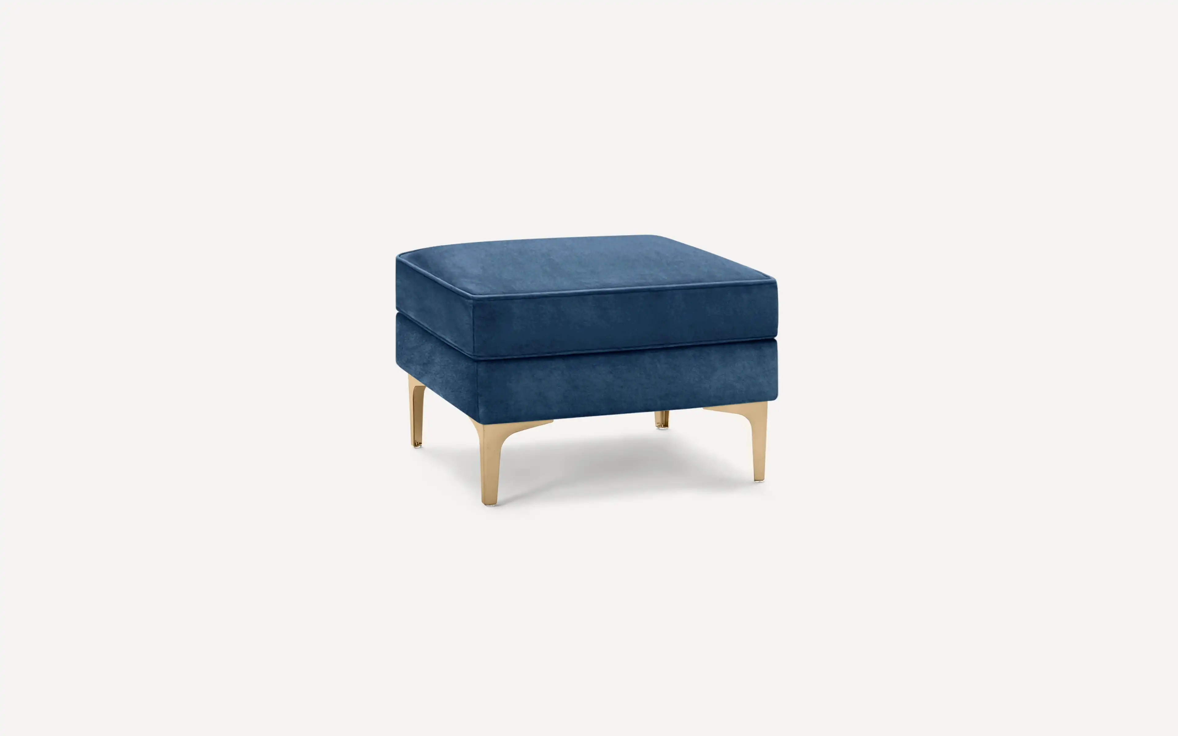 Midnight Velvet Ottoman