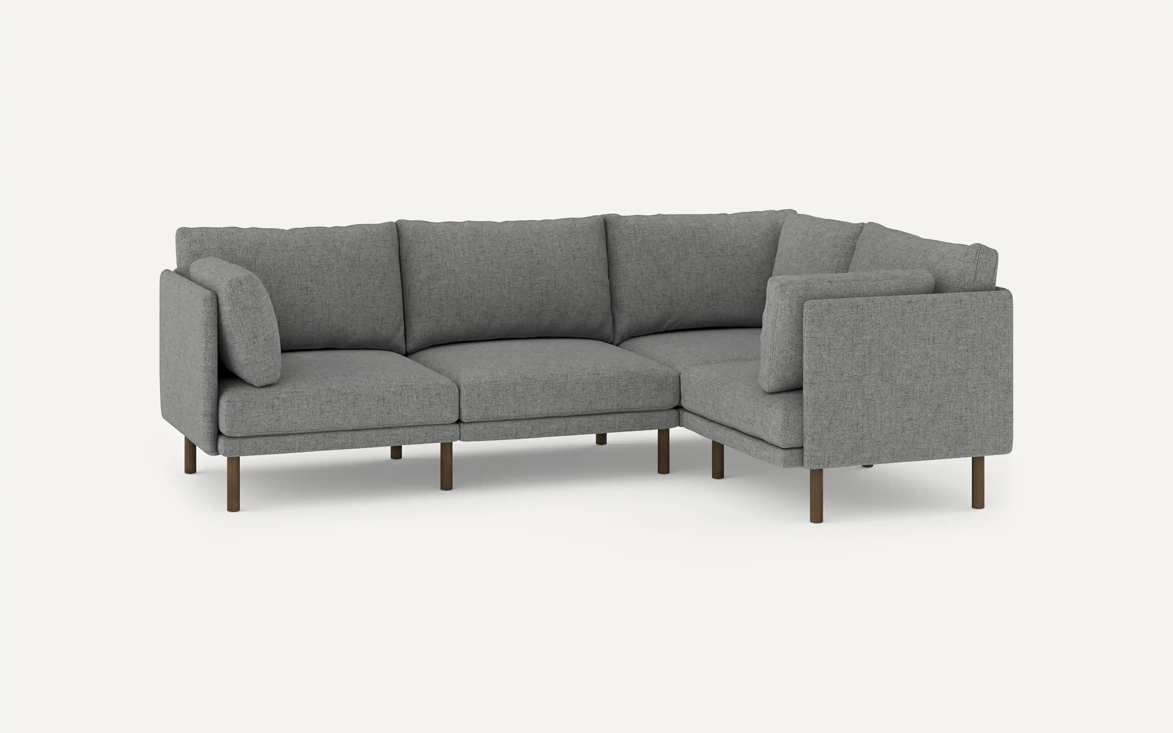 Field Fabric 4-Piece Sectional Lounger Sofa - Burrow