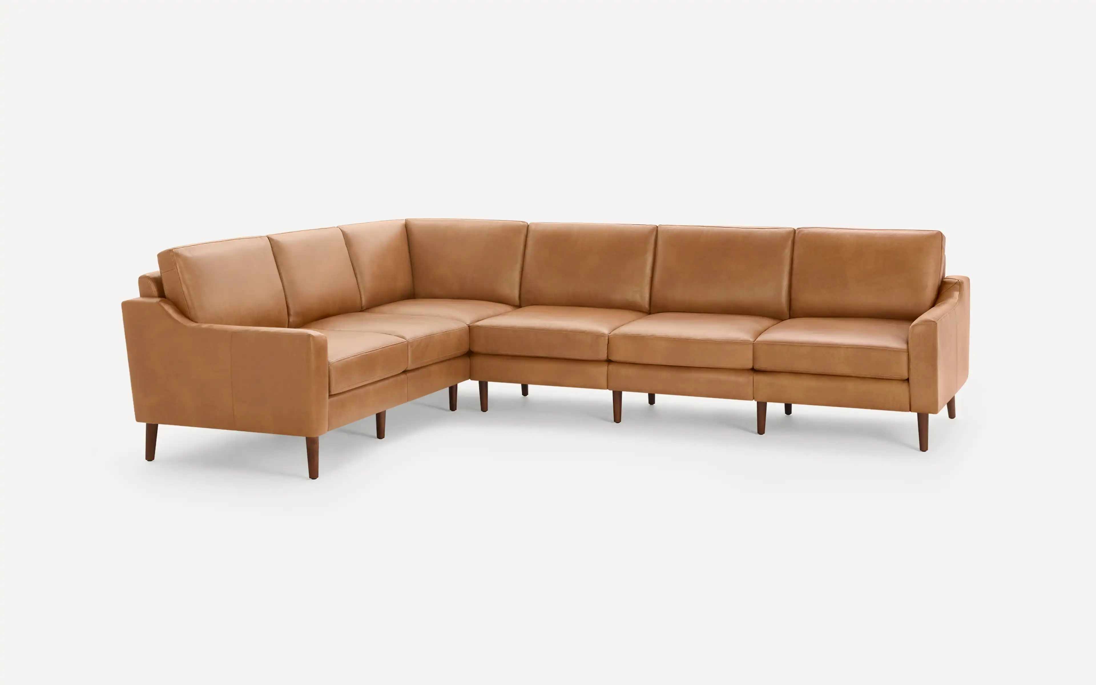 Slope Nomad Leather 6-Seat Corner Sectional