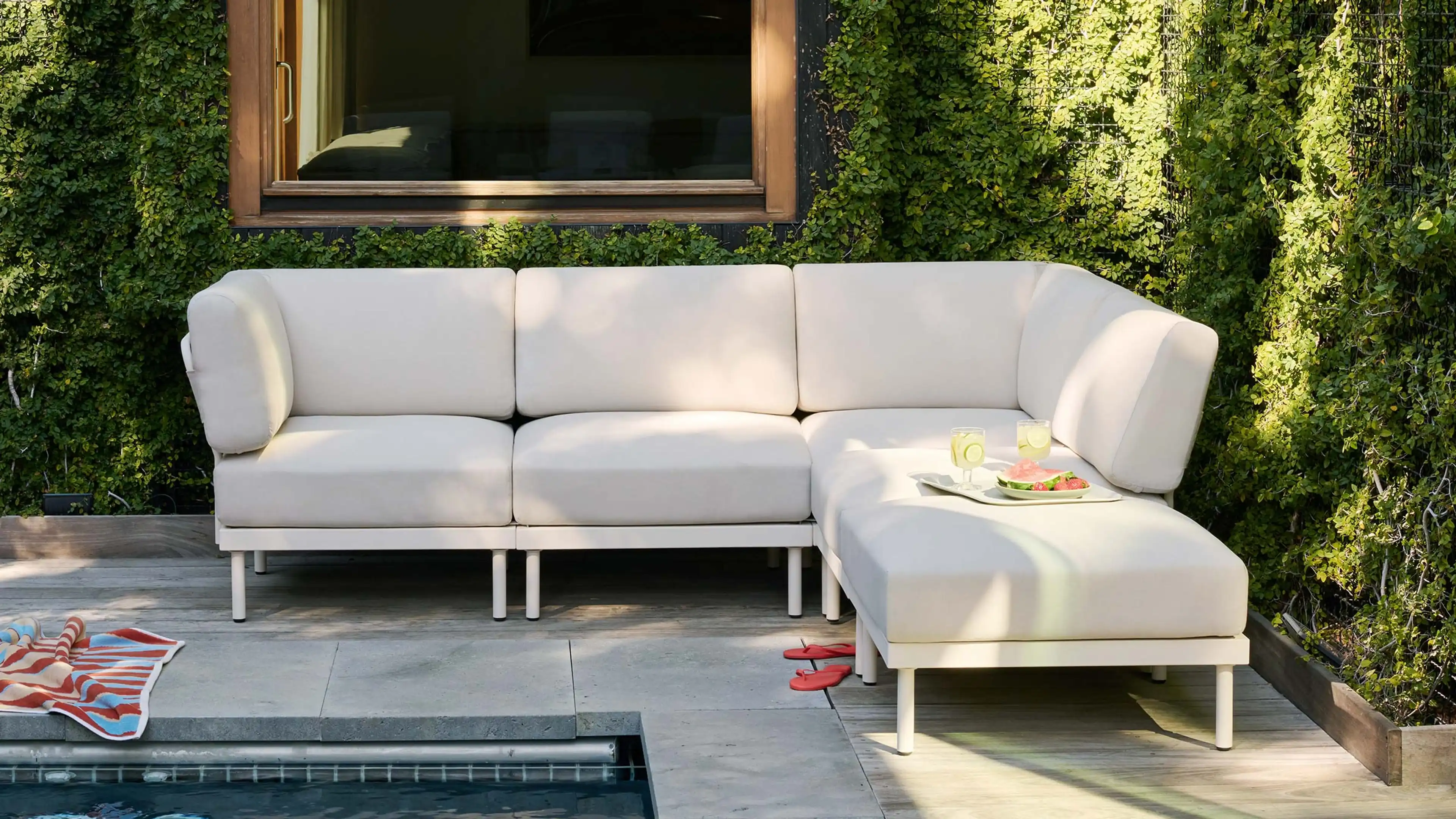 Relay Outdoor 3-Piece Open Sectional