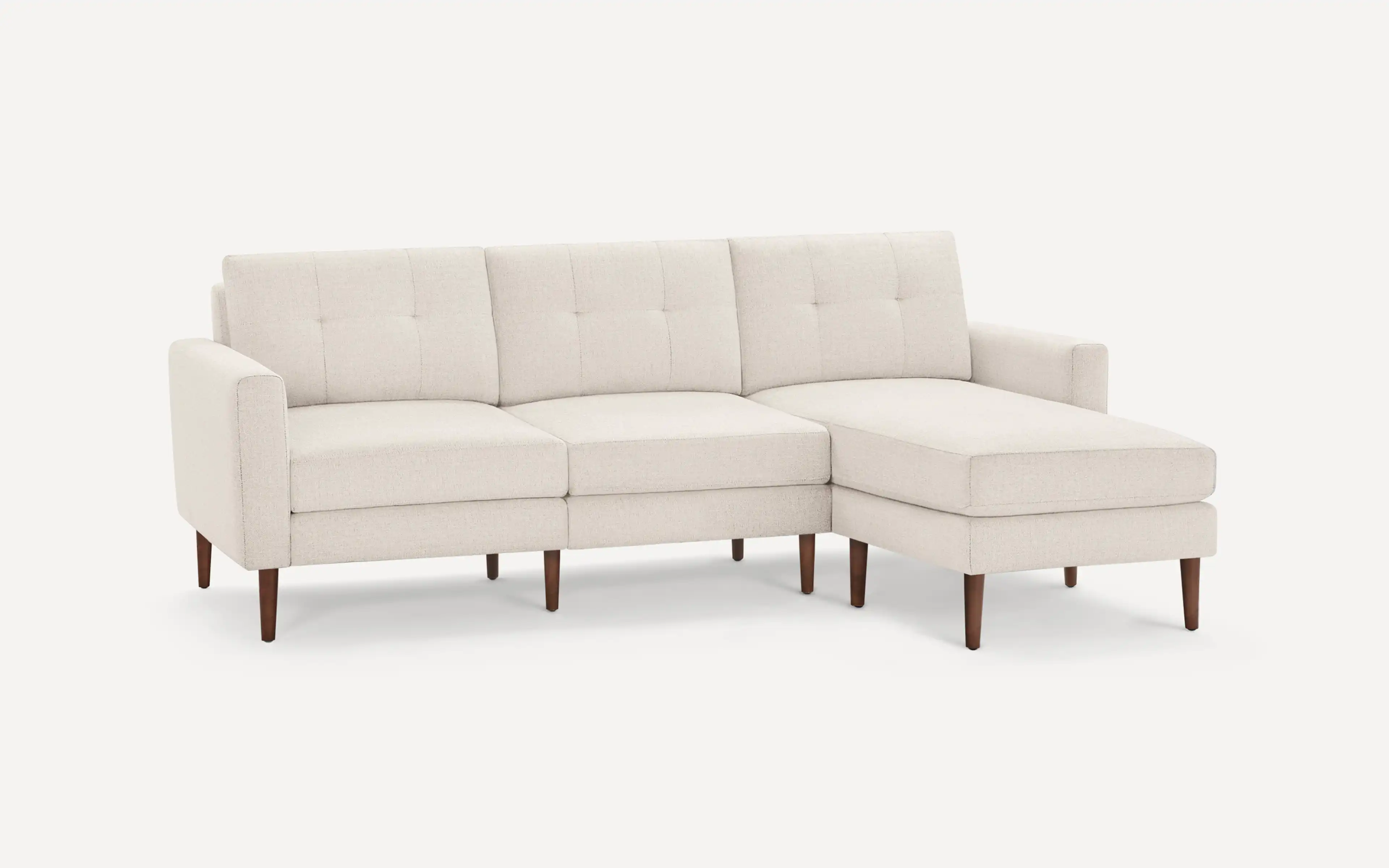 Original Nomad Chaise Sofa in Ivory Fabric