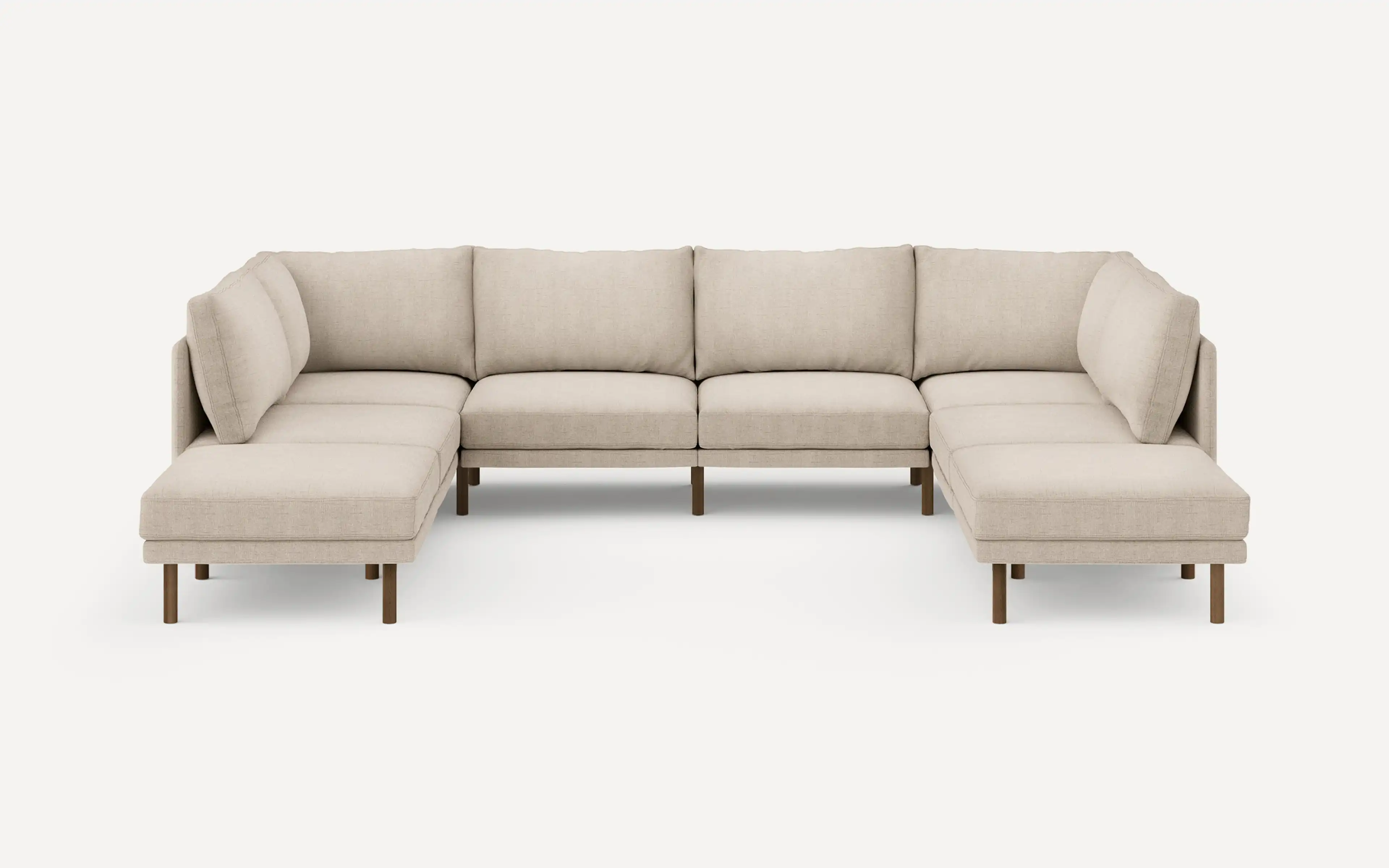 Field 8-Piece Open U Sectional Double Lounger