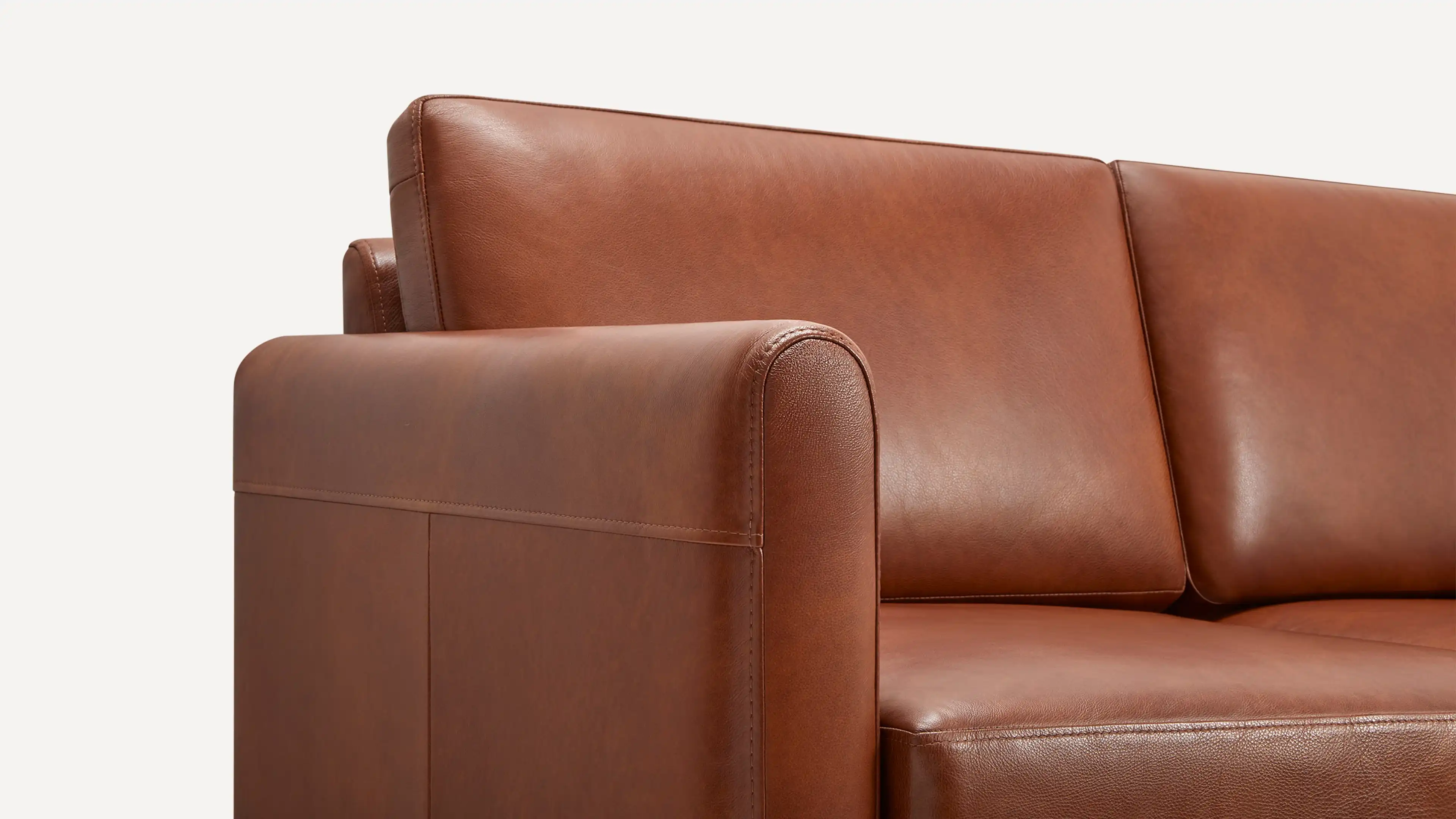 Original Nomad Chaise Armchair in Chestnut Leather