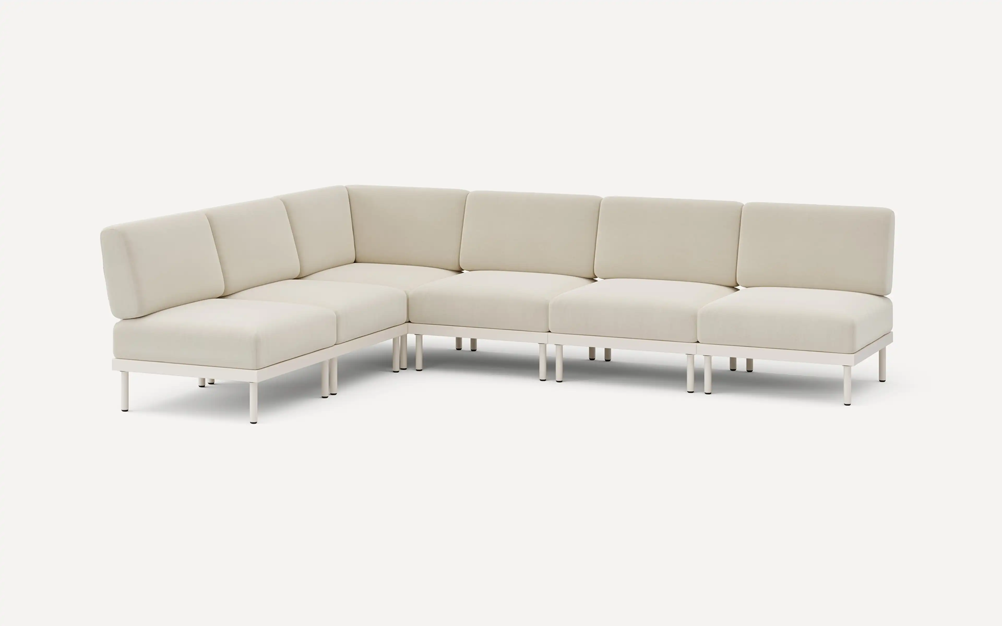 Relay Outdoor 6-Piece Armless Sectional