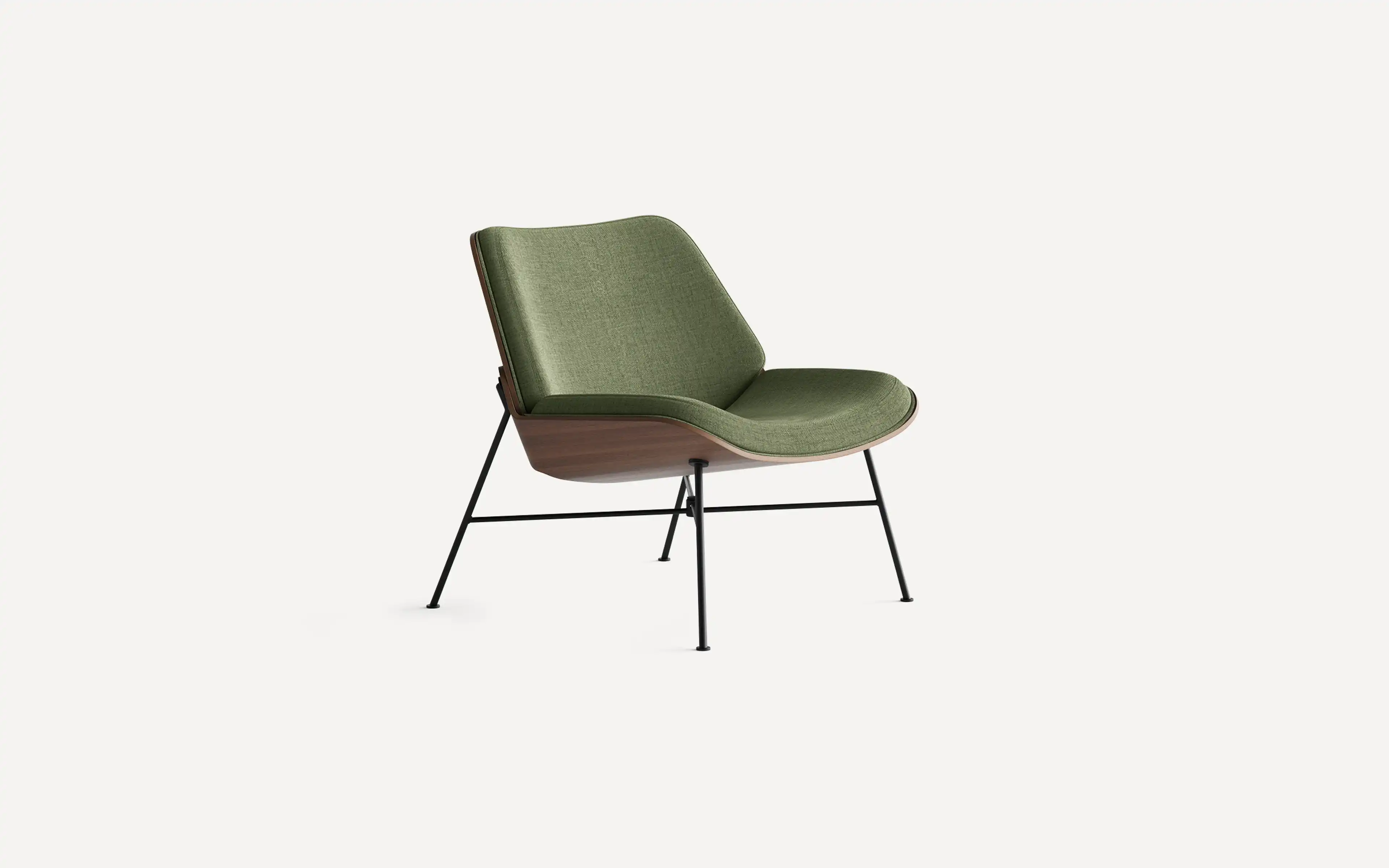 Vesper Fabric & Wood Lounge Chair