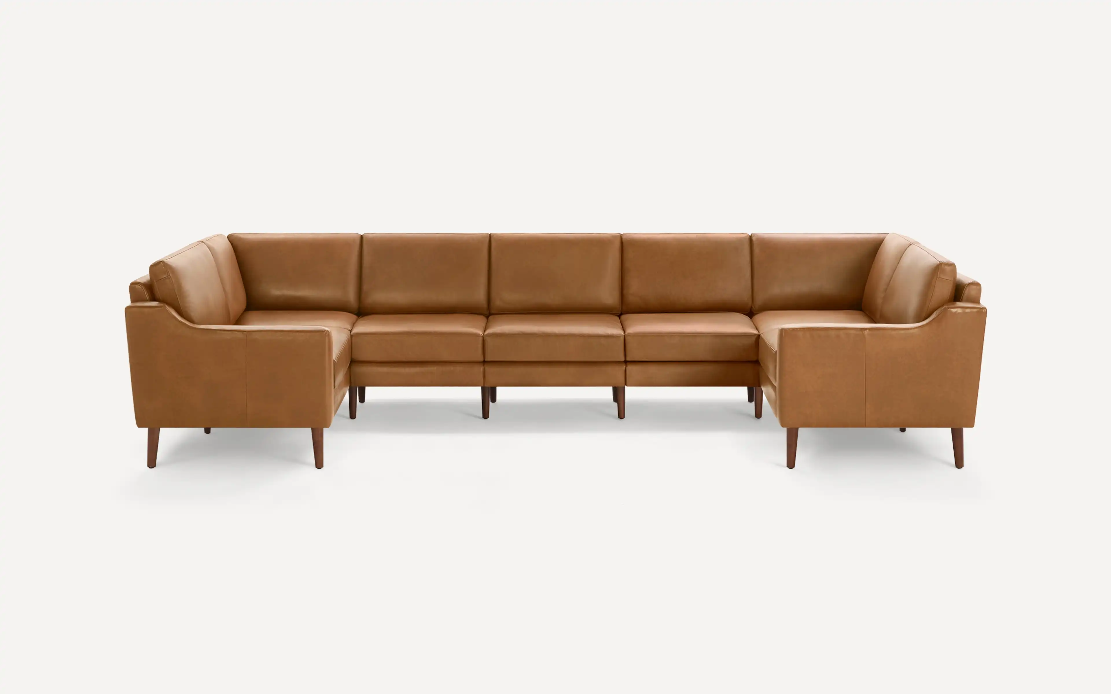 Nomad Leather 7-Seat U Sectional