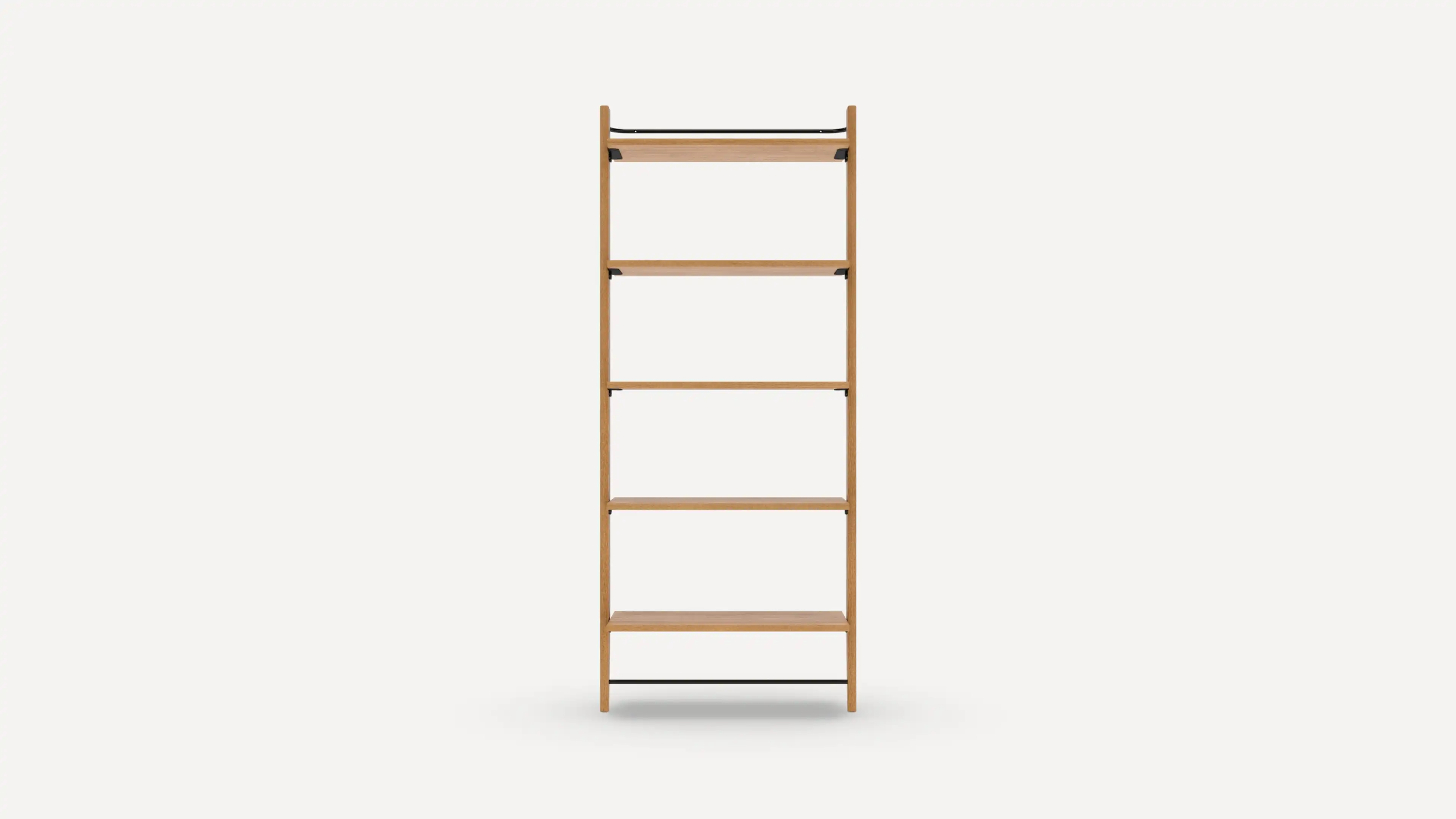 Title Single Fully Open Bookshelf