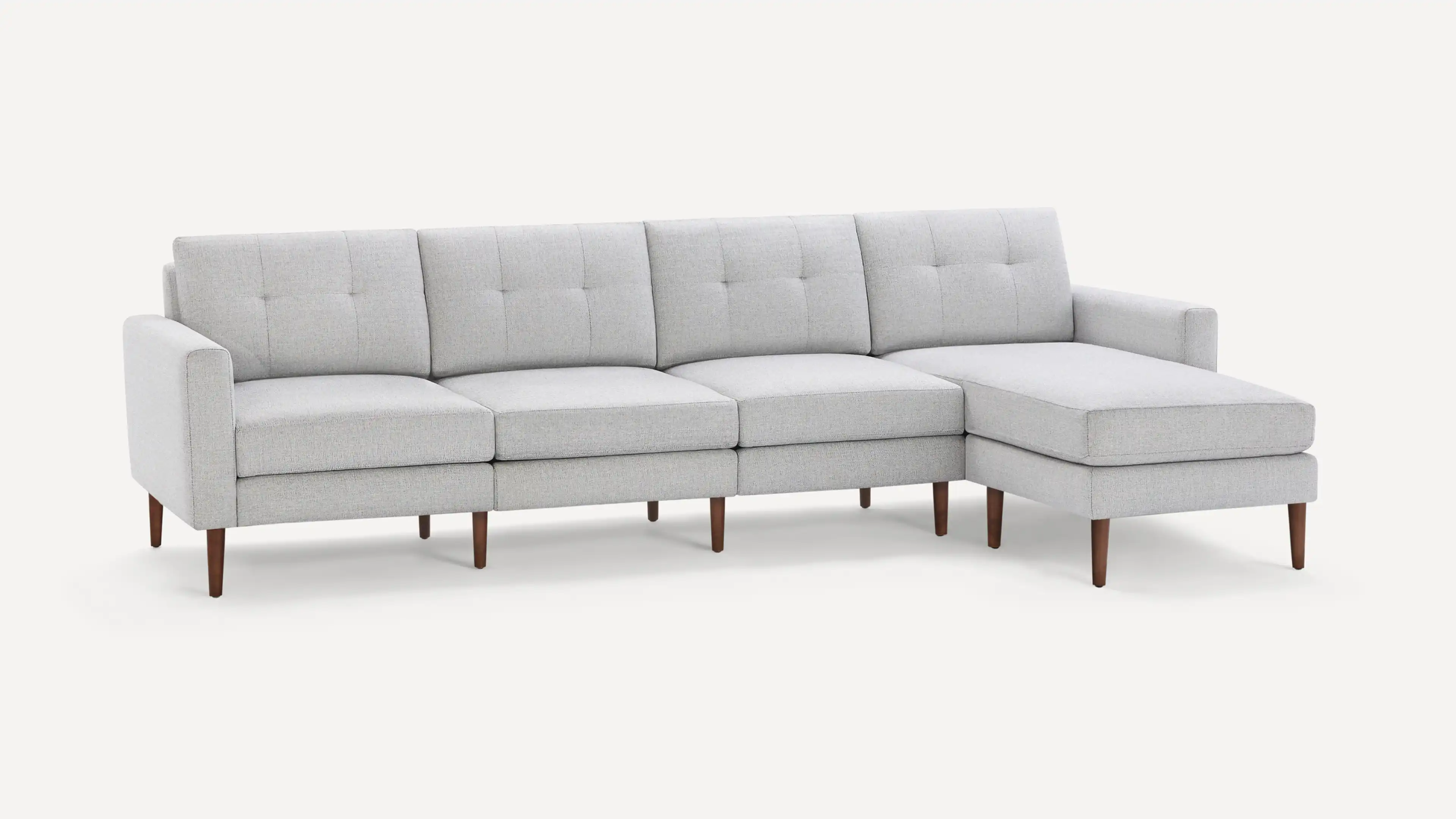 Original Nomad Chaise King Sofa in Crushed Gravel Fabric