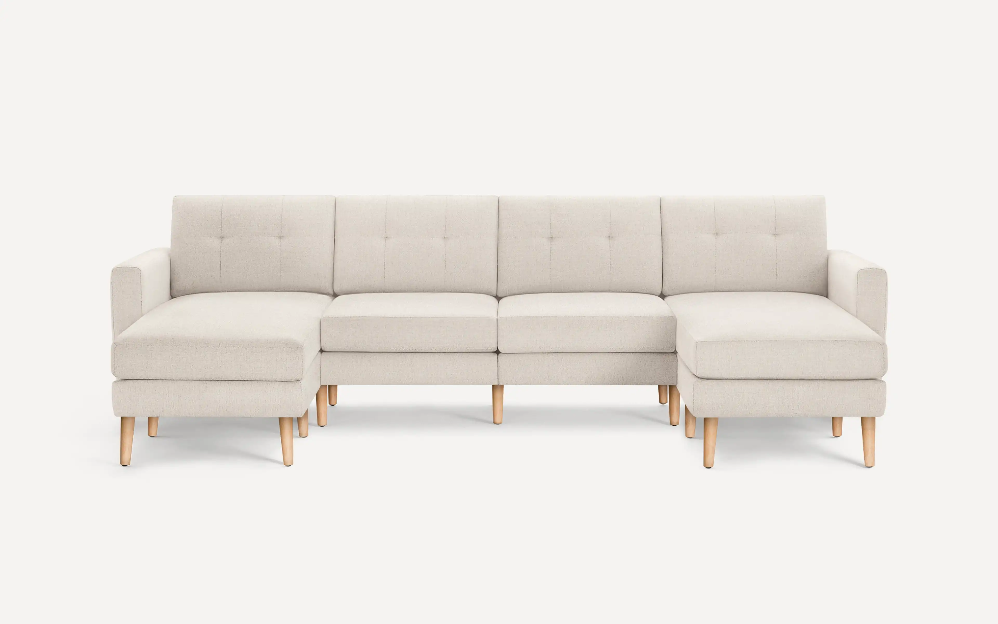 Original Nomad King Sofa in Ivory Fabric