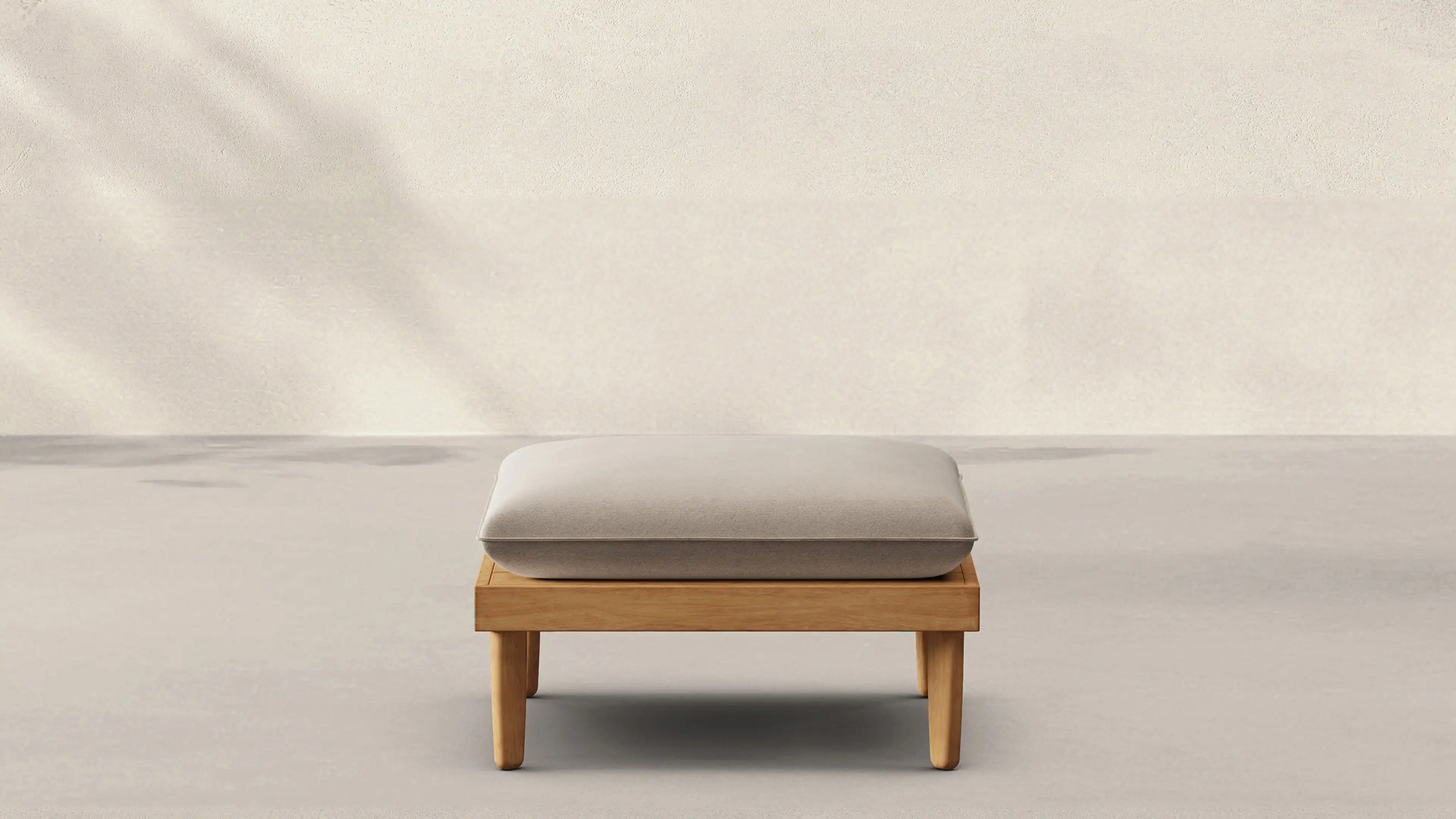 Dunes Teak Ottoman