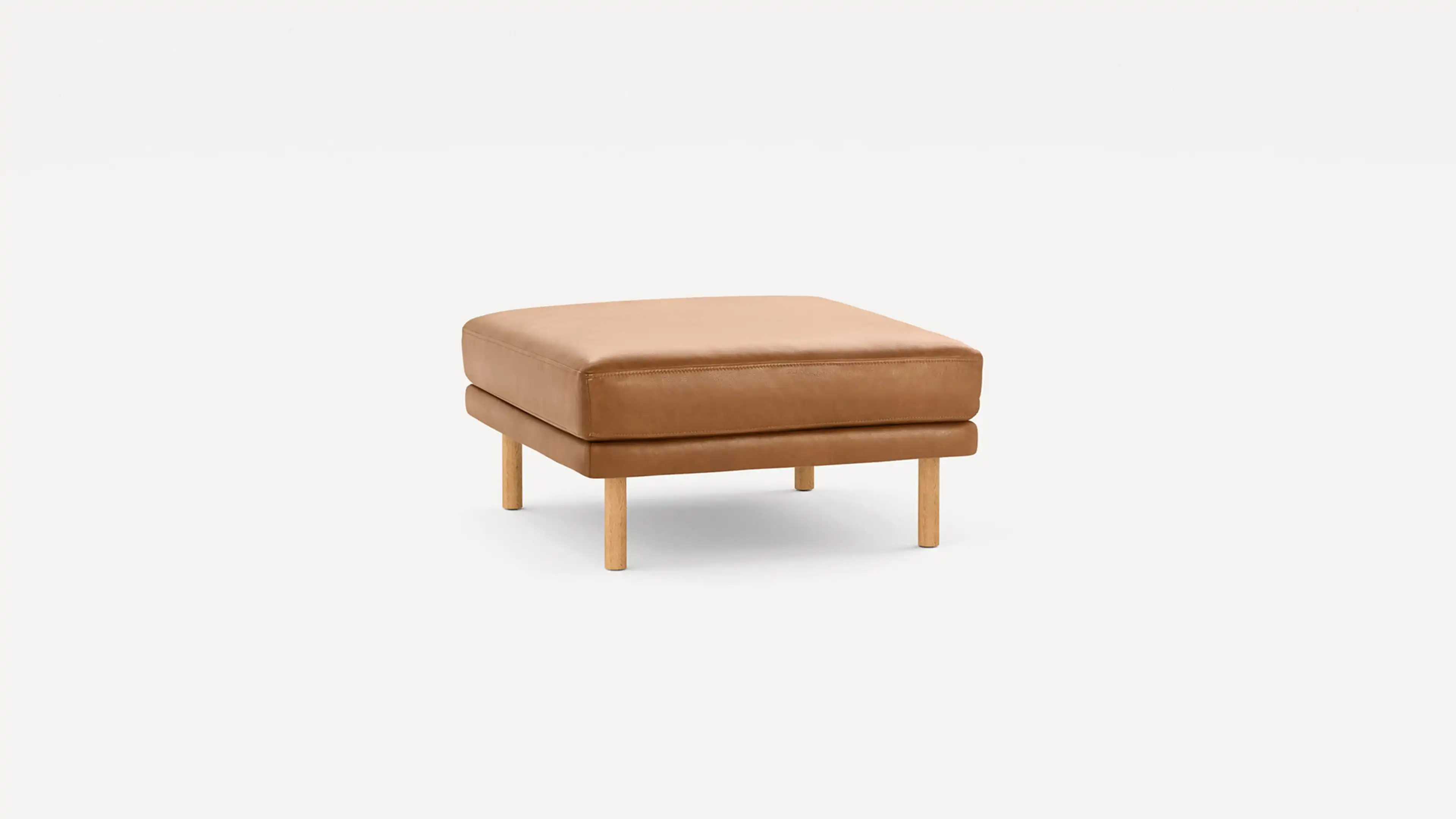 Field Leather Ottoman