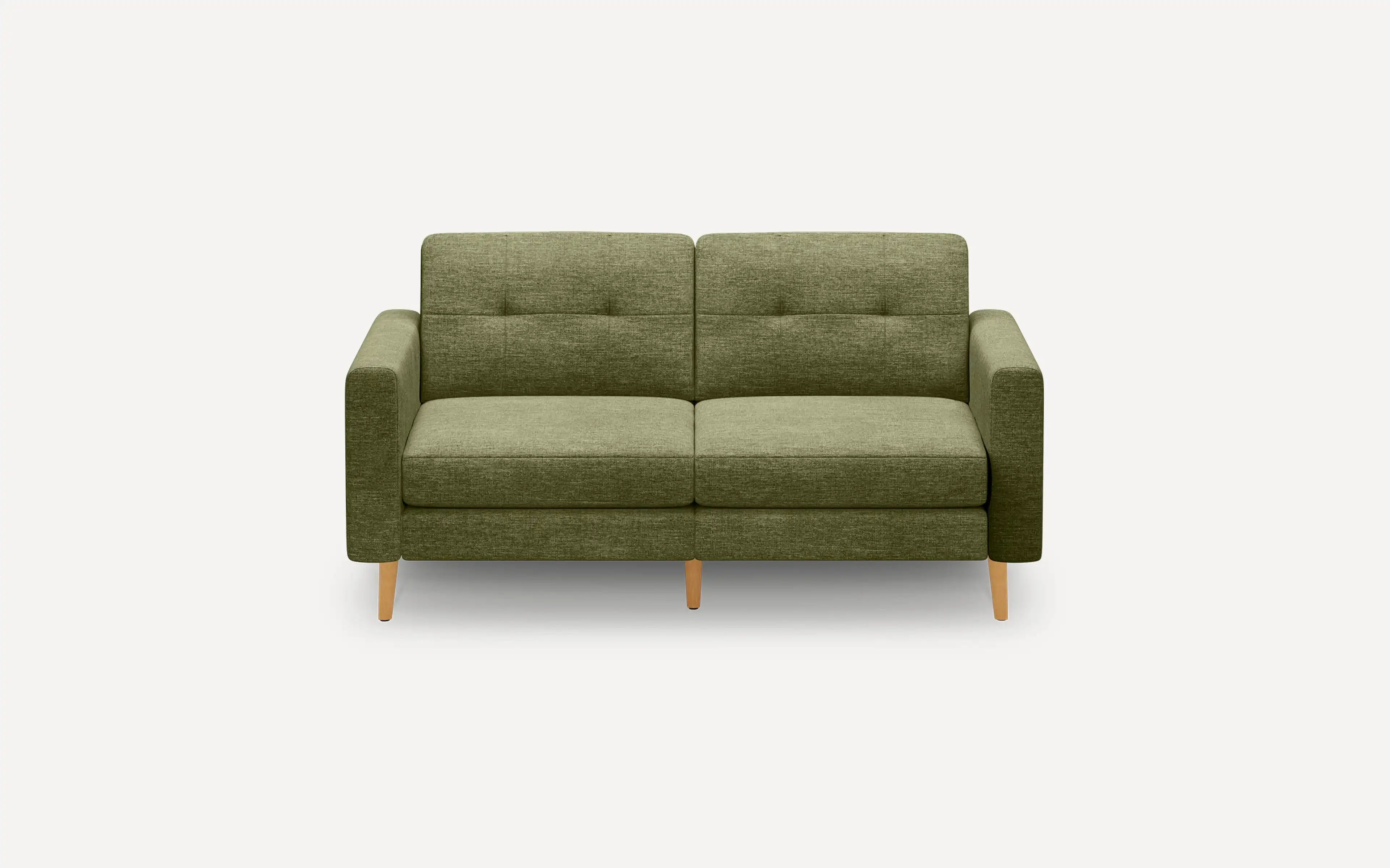 Original Nomad Loveseat in Moss Green Fabric