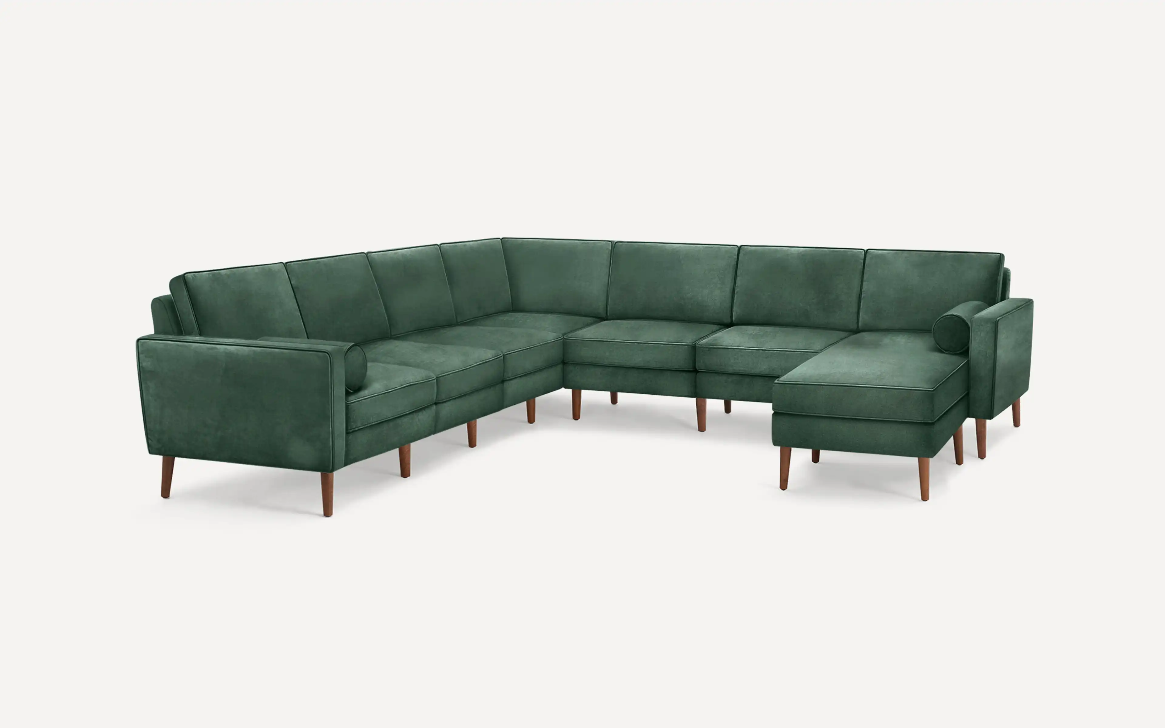 Nomad Velvet 7-Seat Corner Sectional with Chaise