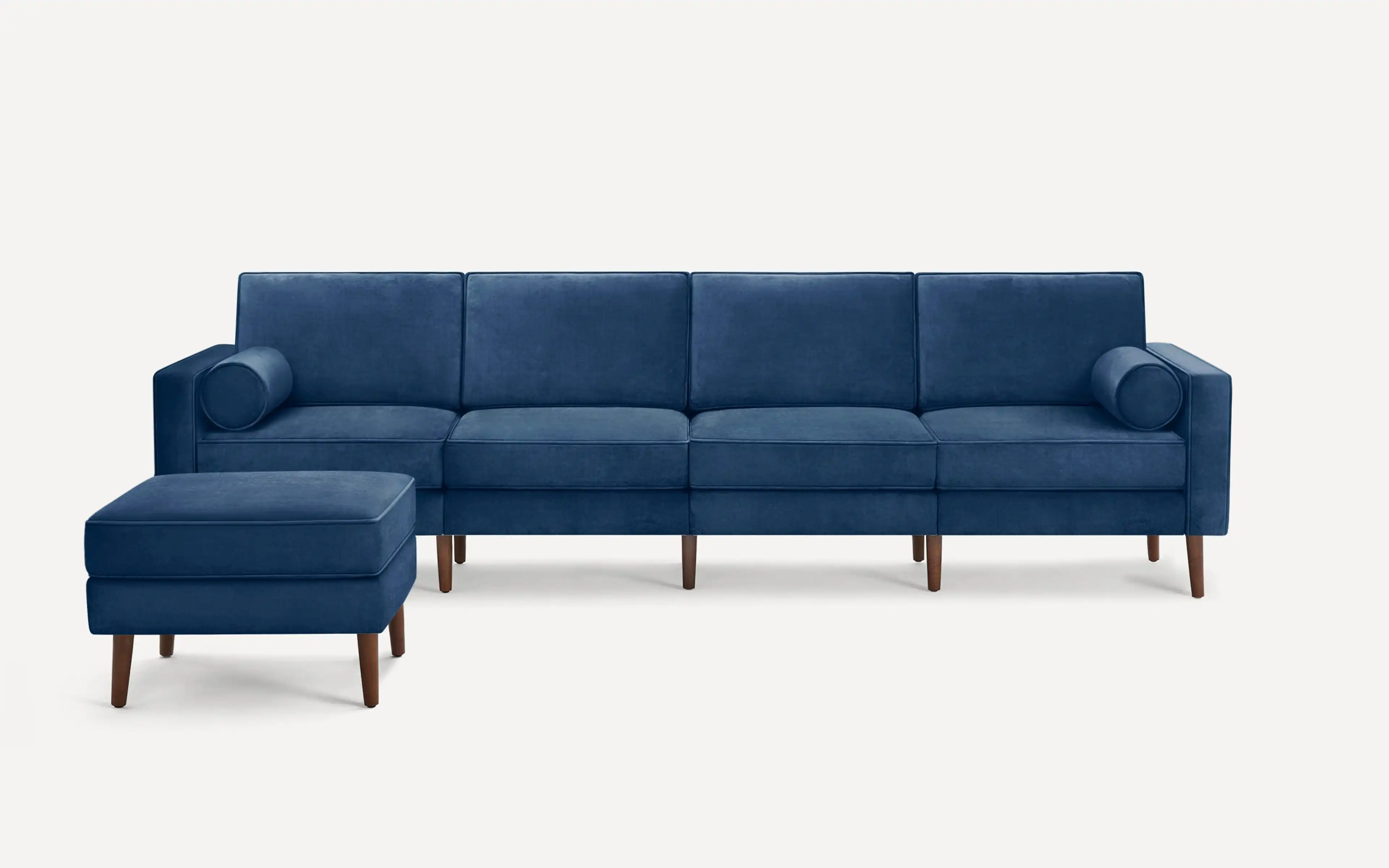 Original Nomad King Sofa with Ottoman in Midnight Velvet