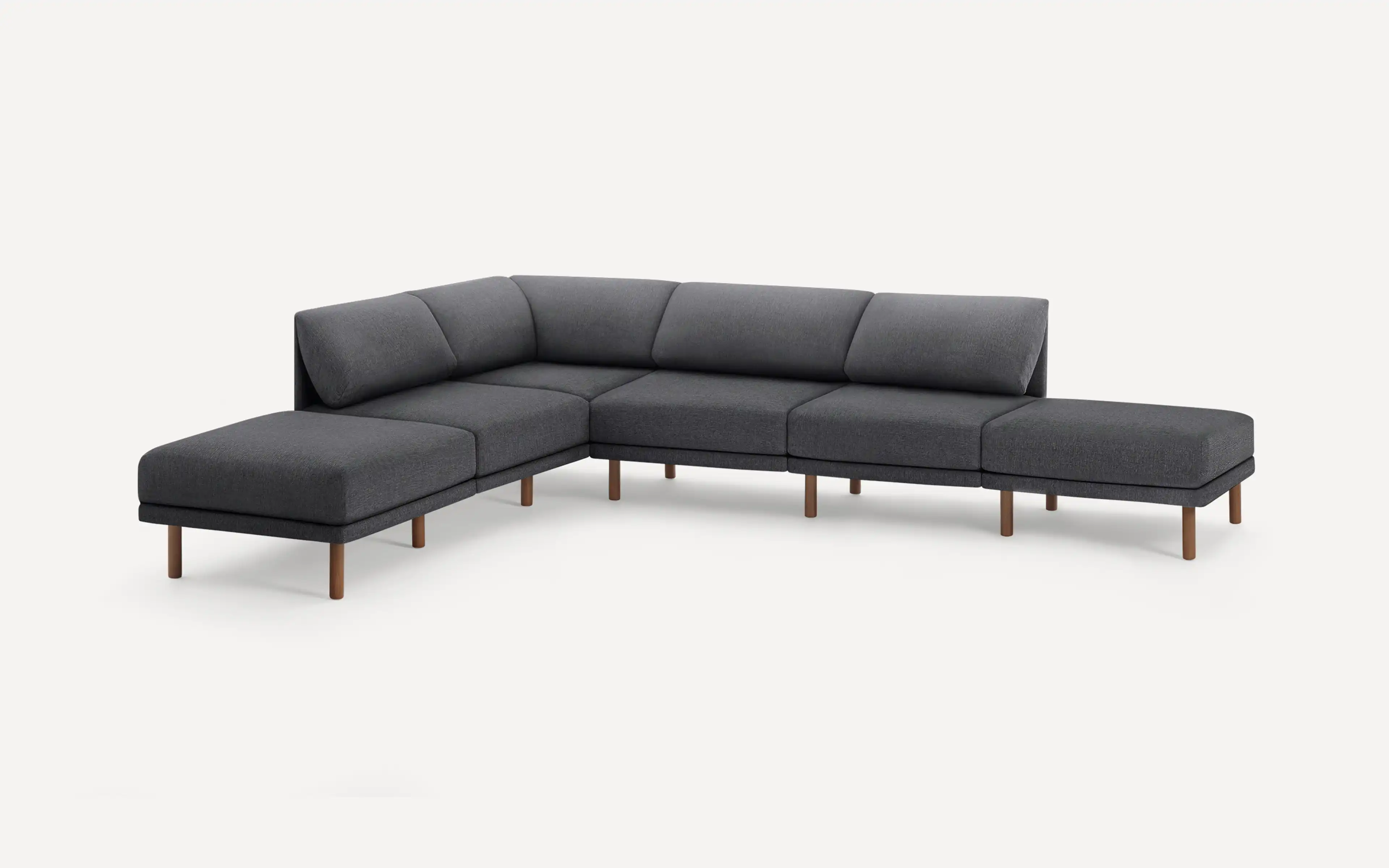 Range 6-Piece Open Sectional Double Lounger