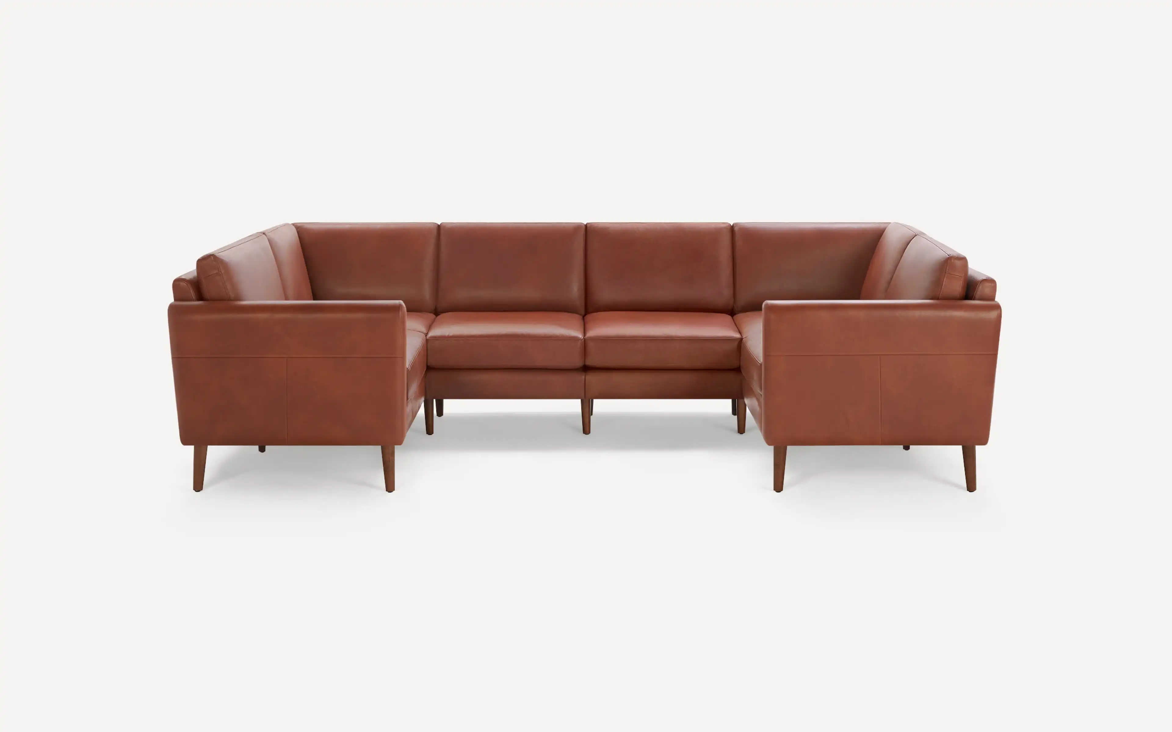 Nomad Leather 6-Seat U Sectional