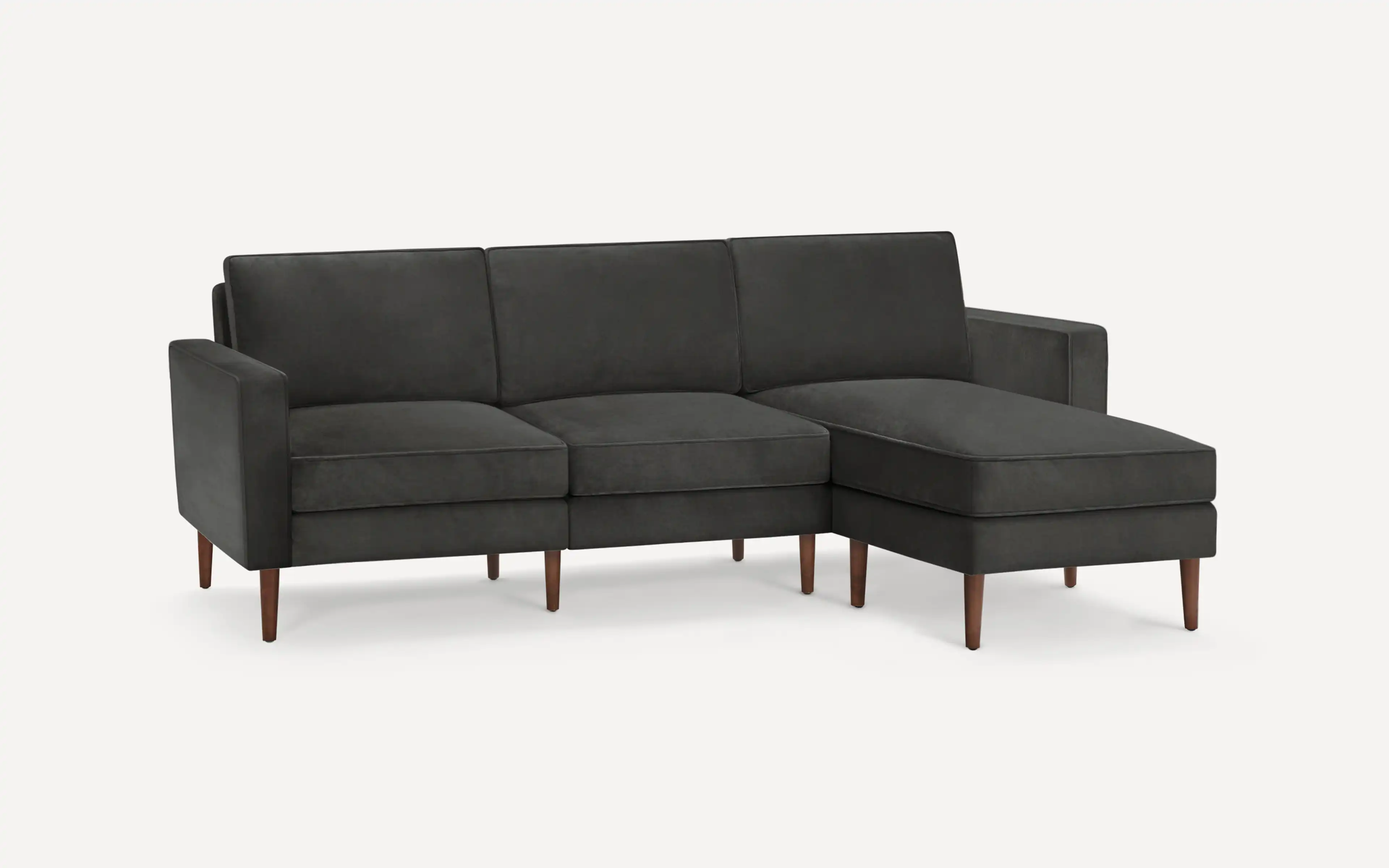 Original Nomad Sofa in Graphite Gray Velvet