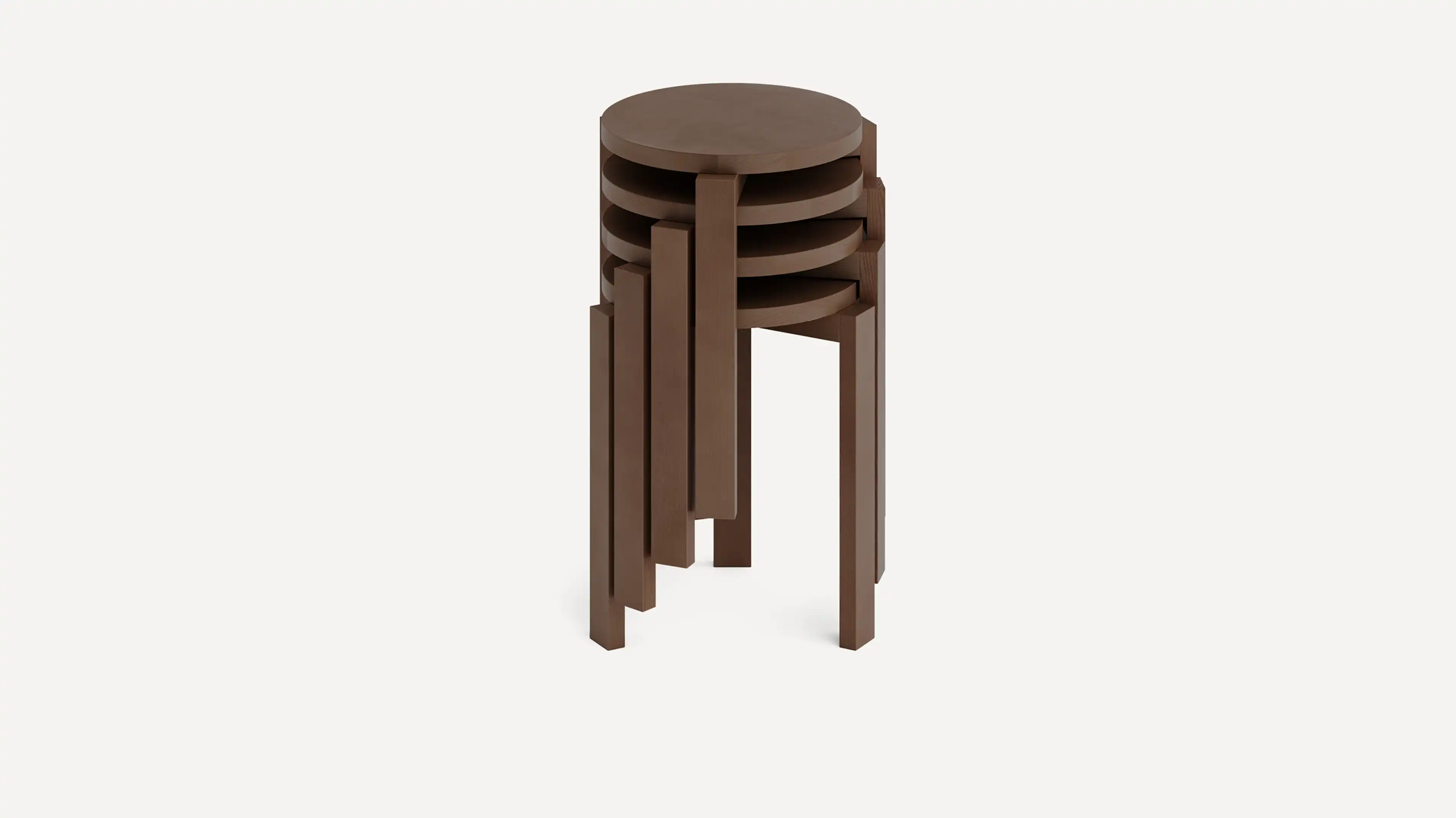 Index Hardwood Stool Burrow