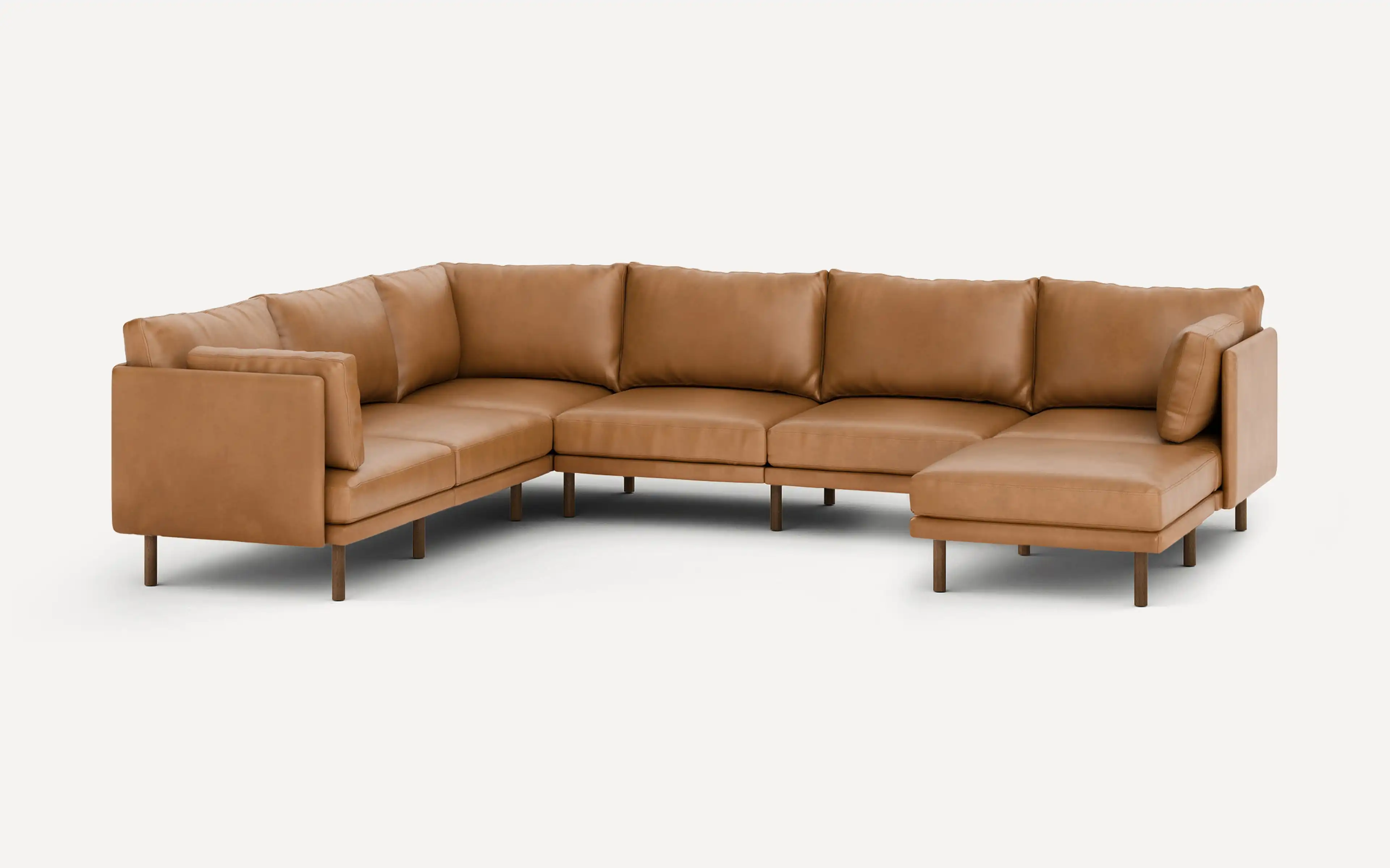 Field Leather 6-Piece Sectional