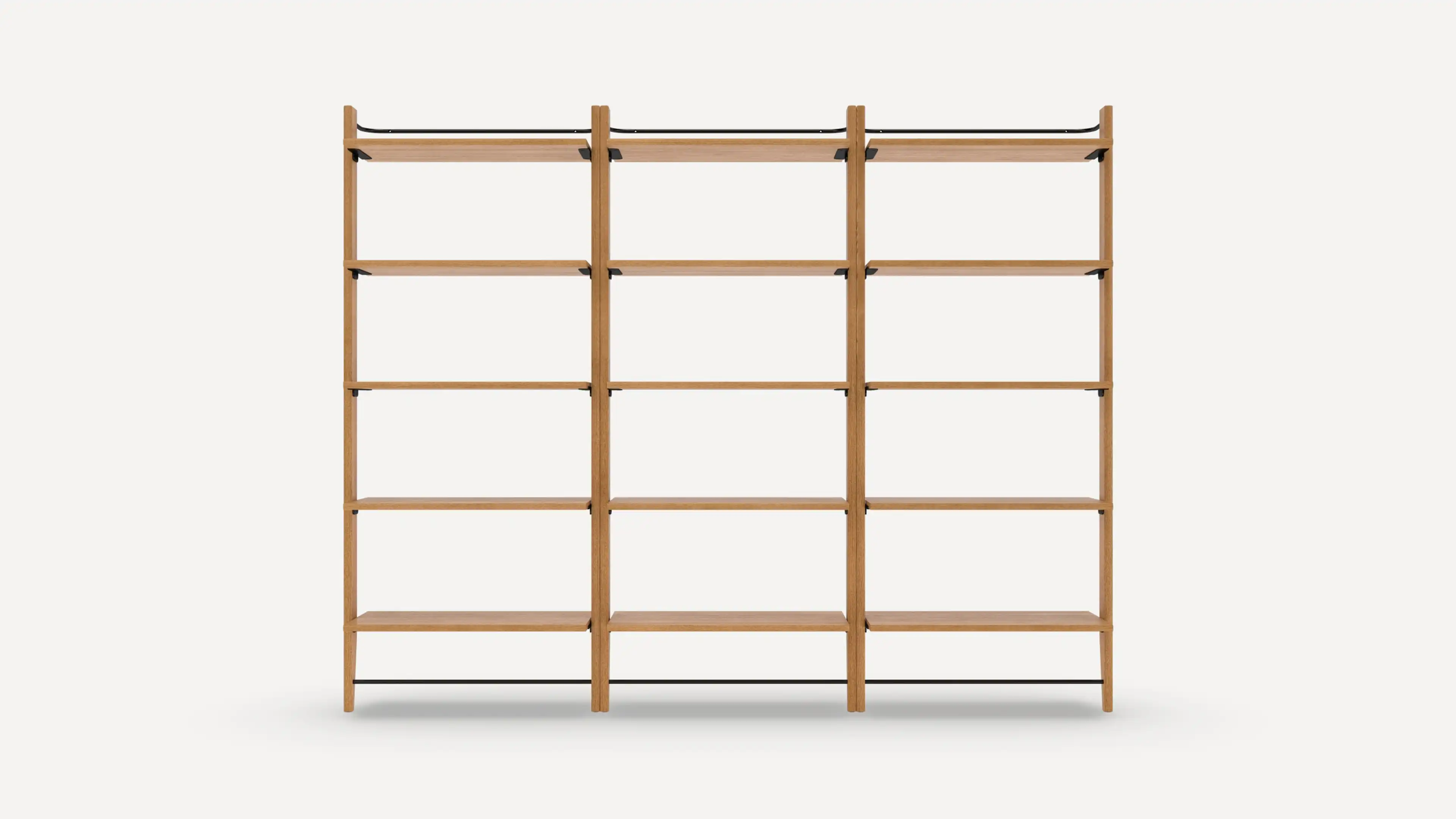 Title Triple Fully Open Bookshelf