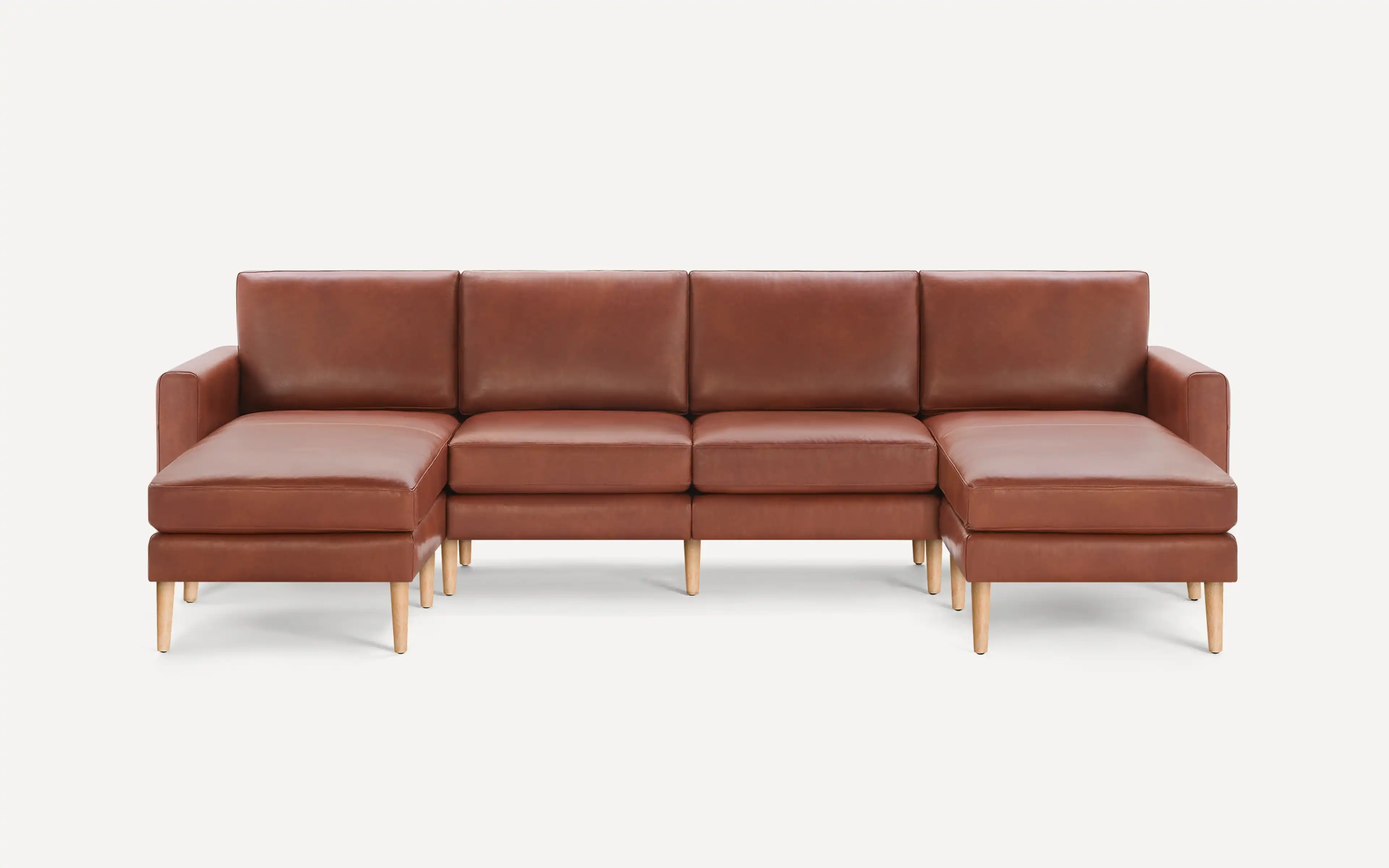 Original Nomad King Sofa in Chestnut Leather